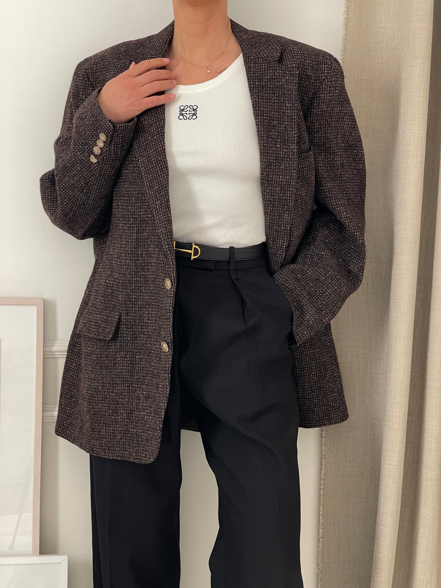 Tweed Oversized Blazer