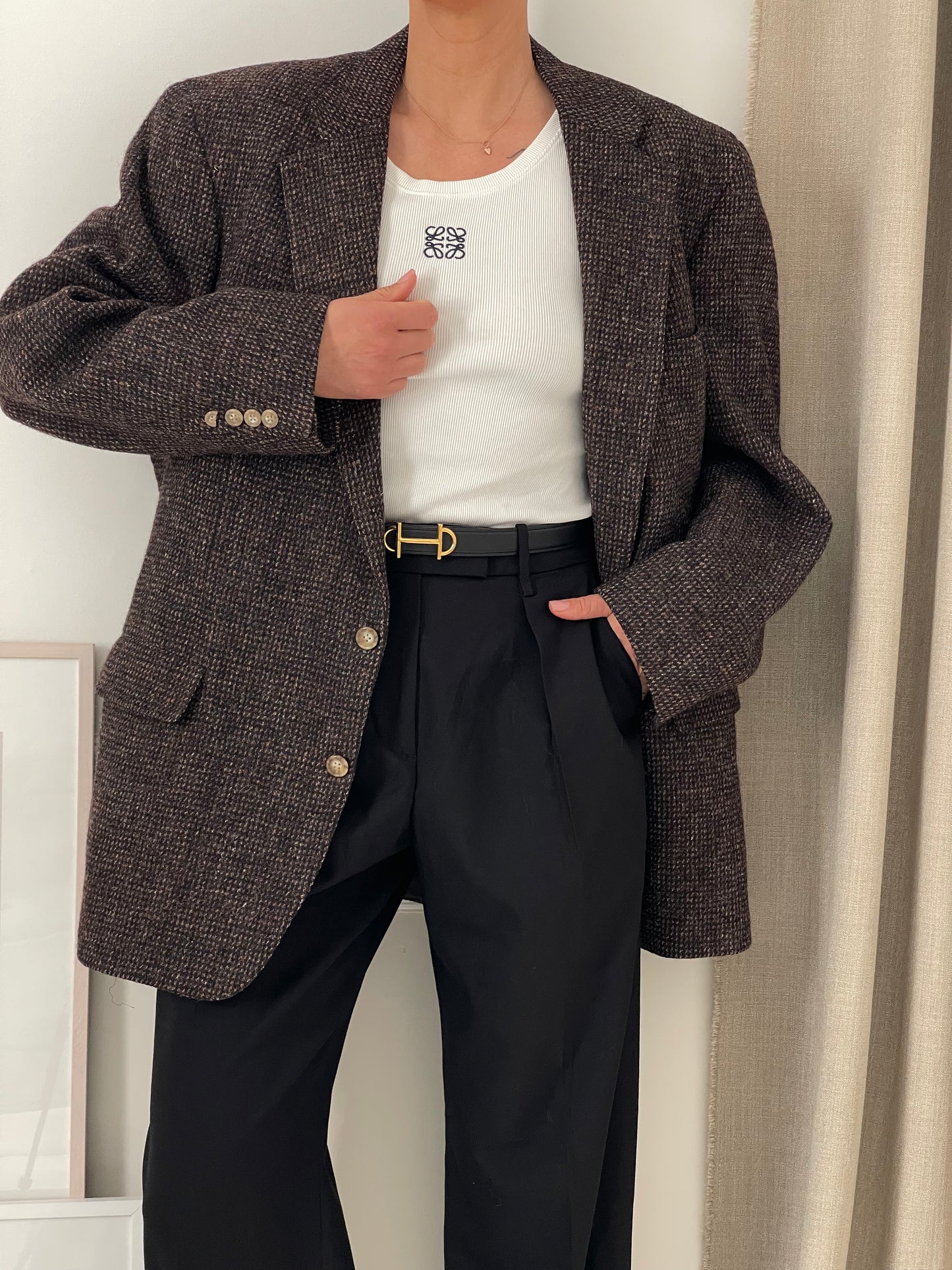 Tweed Oversized Blazer