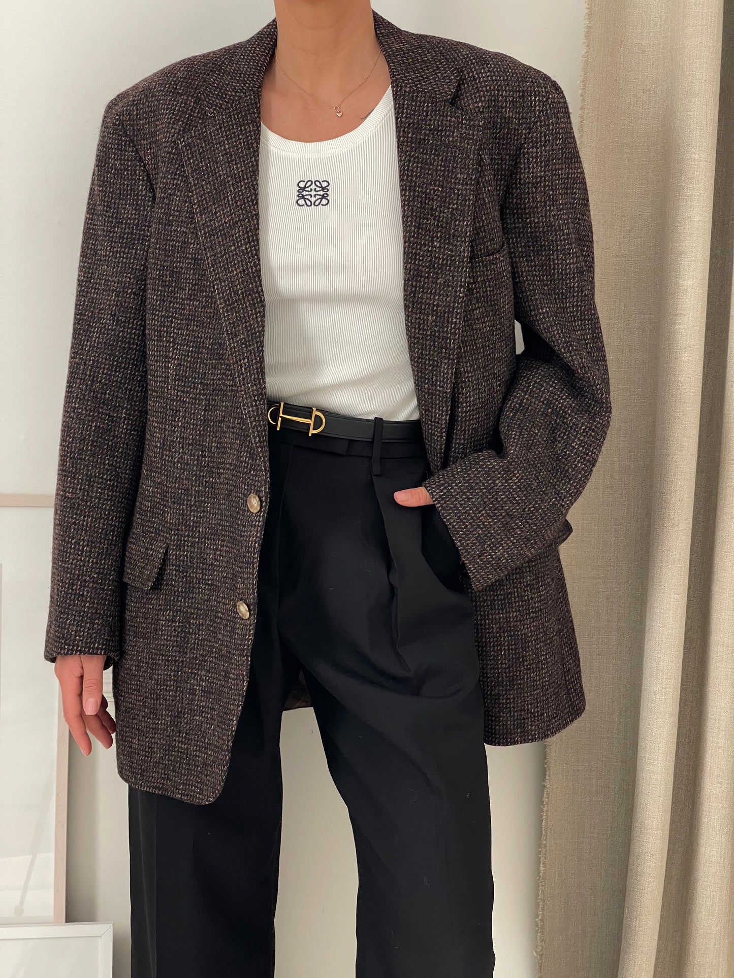 Tweed Oversized Blazer