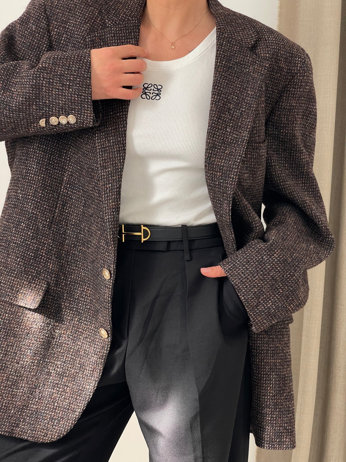 Tweed Oversized Blazer