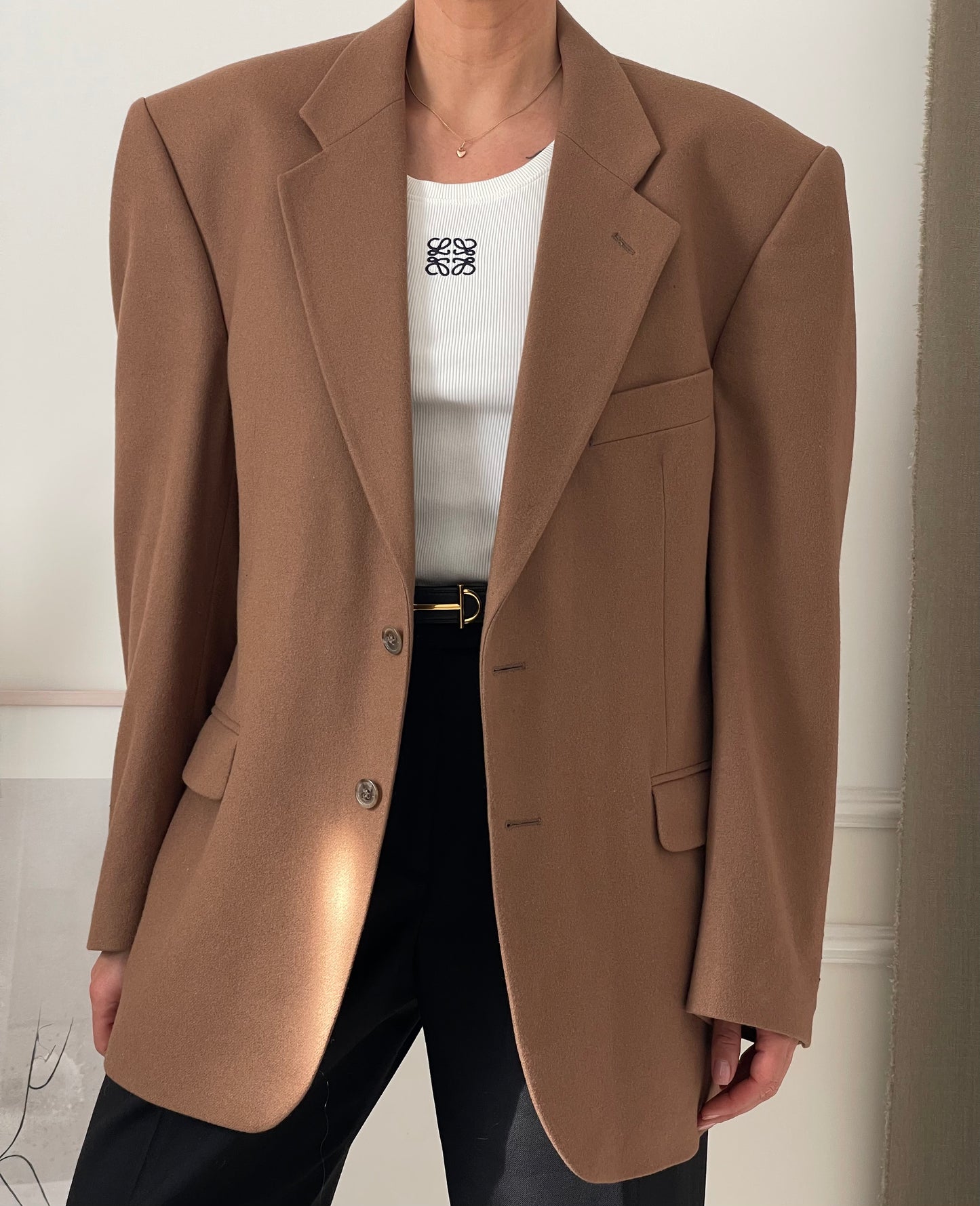 Oversized Camel Blazer