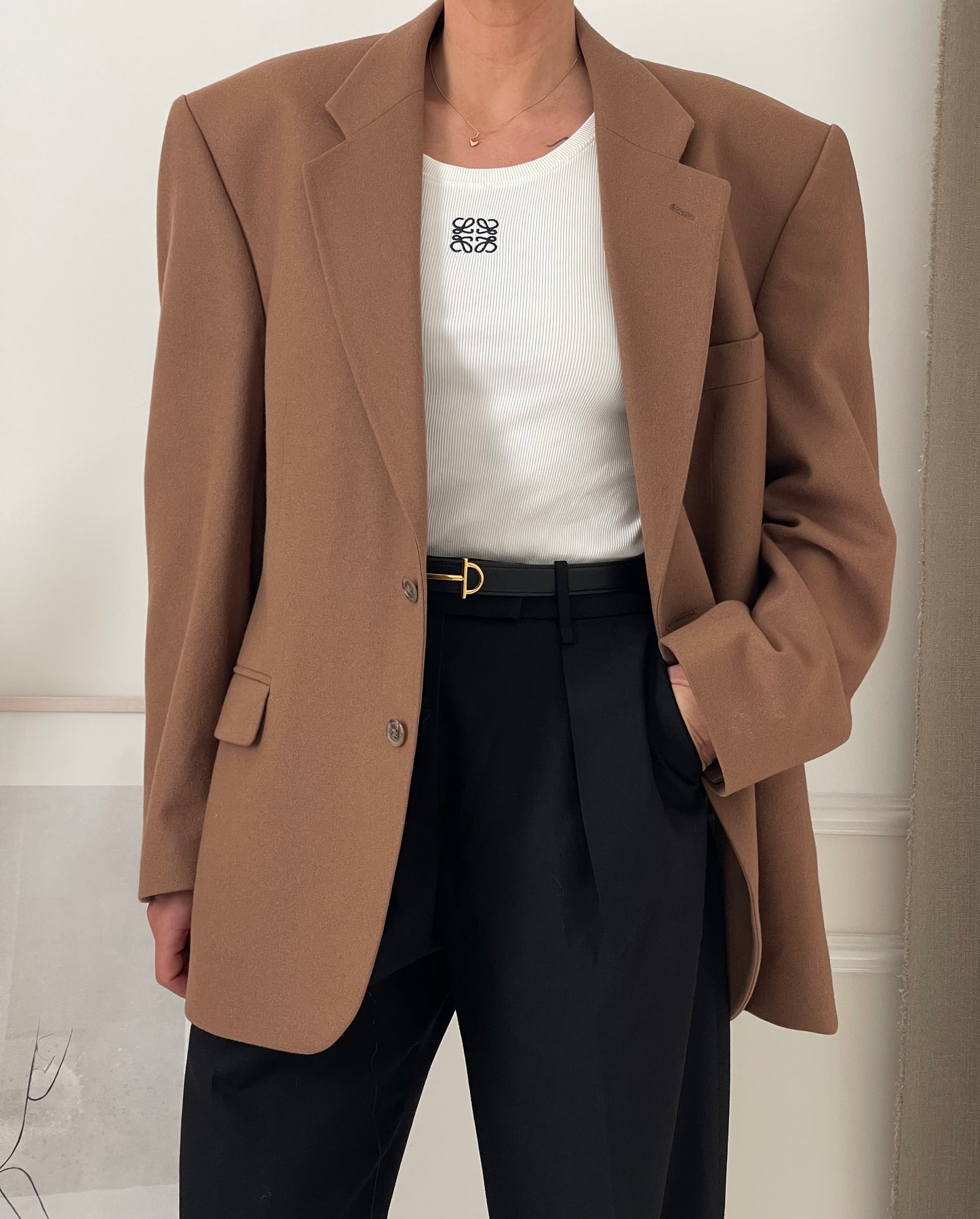 Oversized Camel Blazer