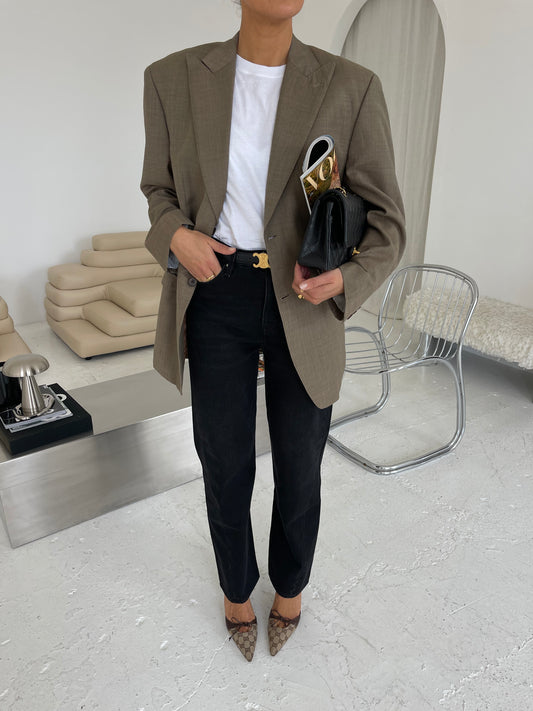 Oversized wool blazer