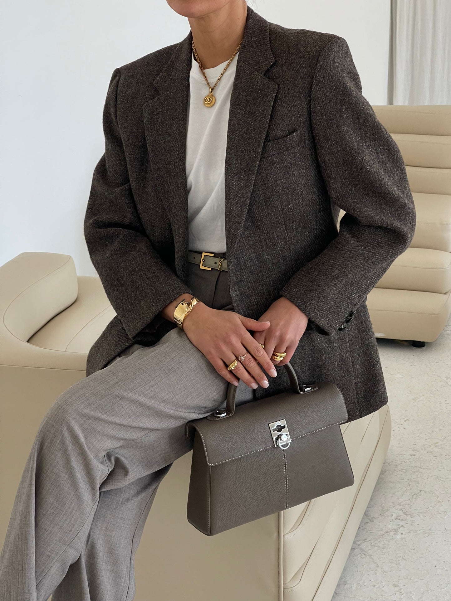 Brown Tweed Blazer