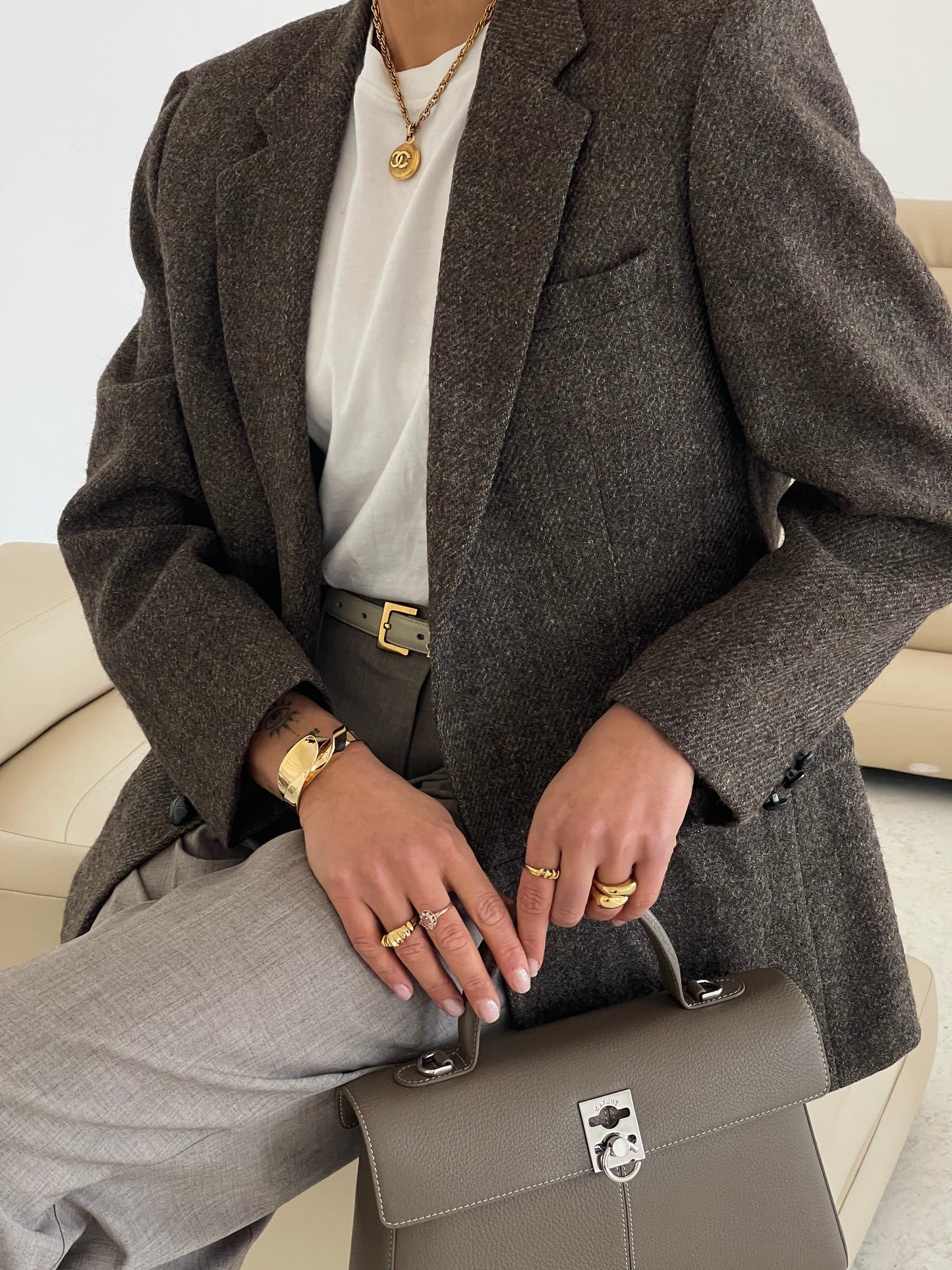 Brown Tweed Blazer