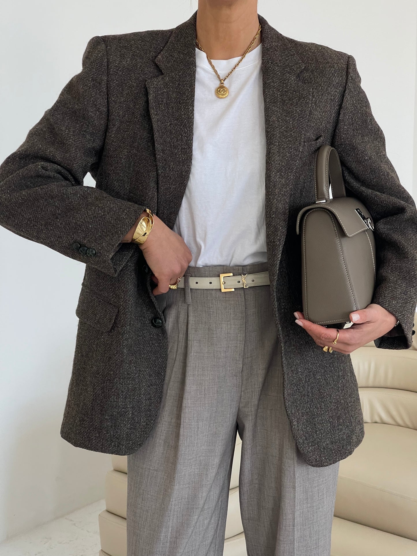 Brown Tweed Blazer