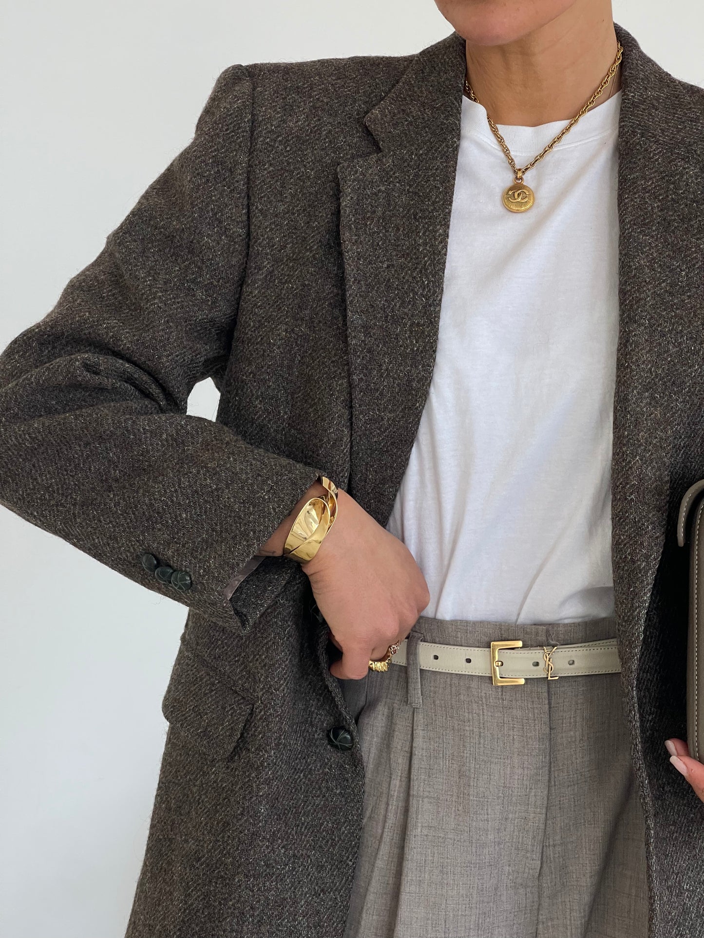 Brown Tweed Blazer