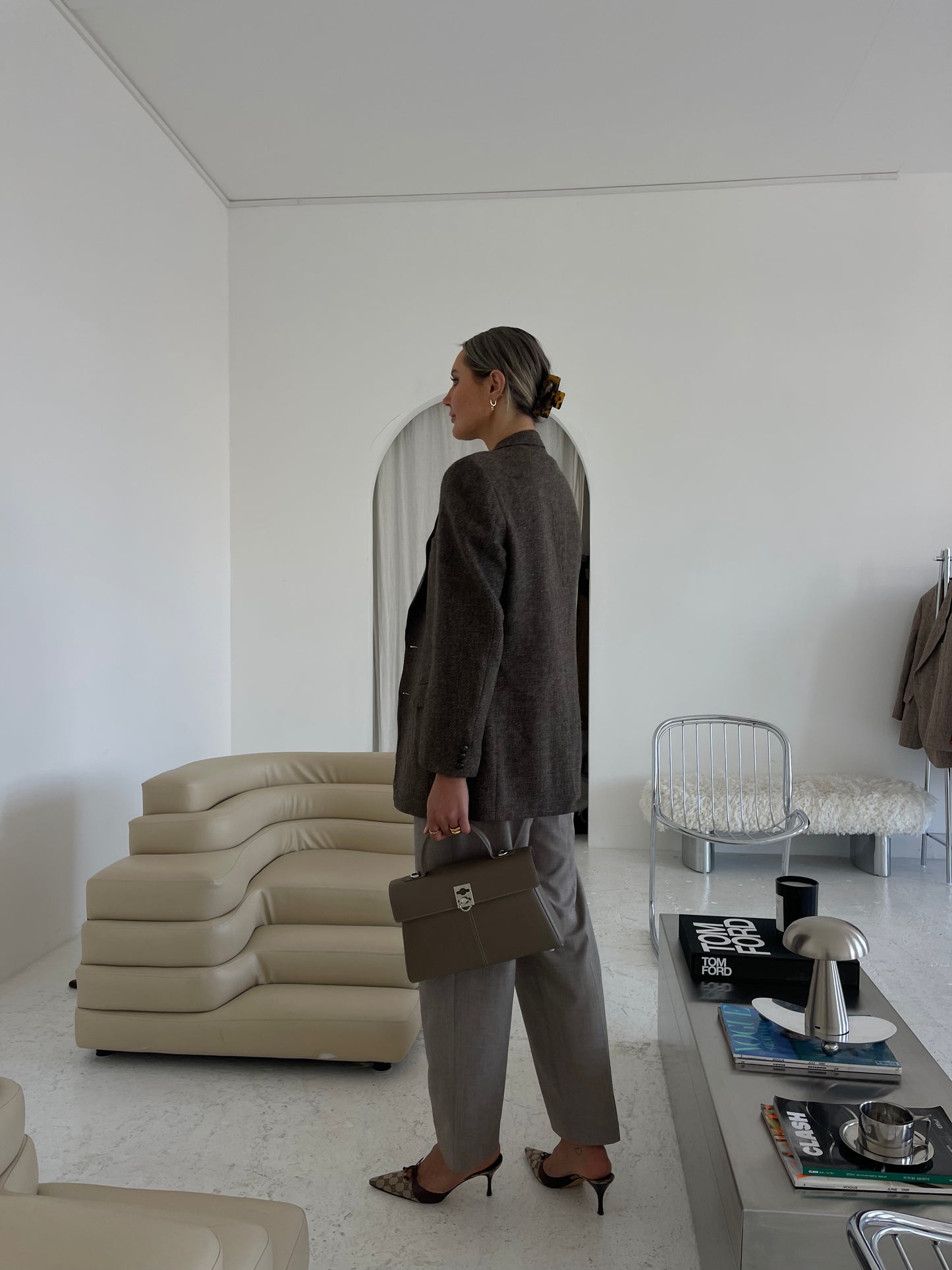 Brown Tweed Blazer