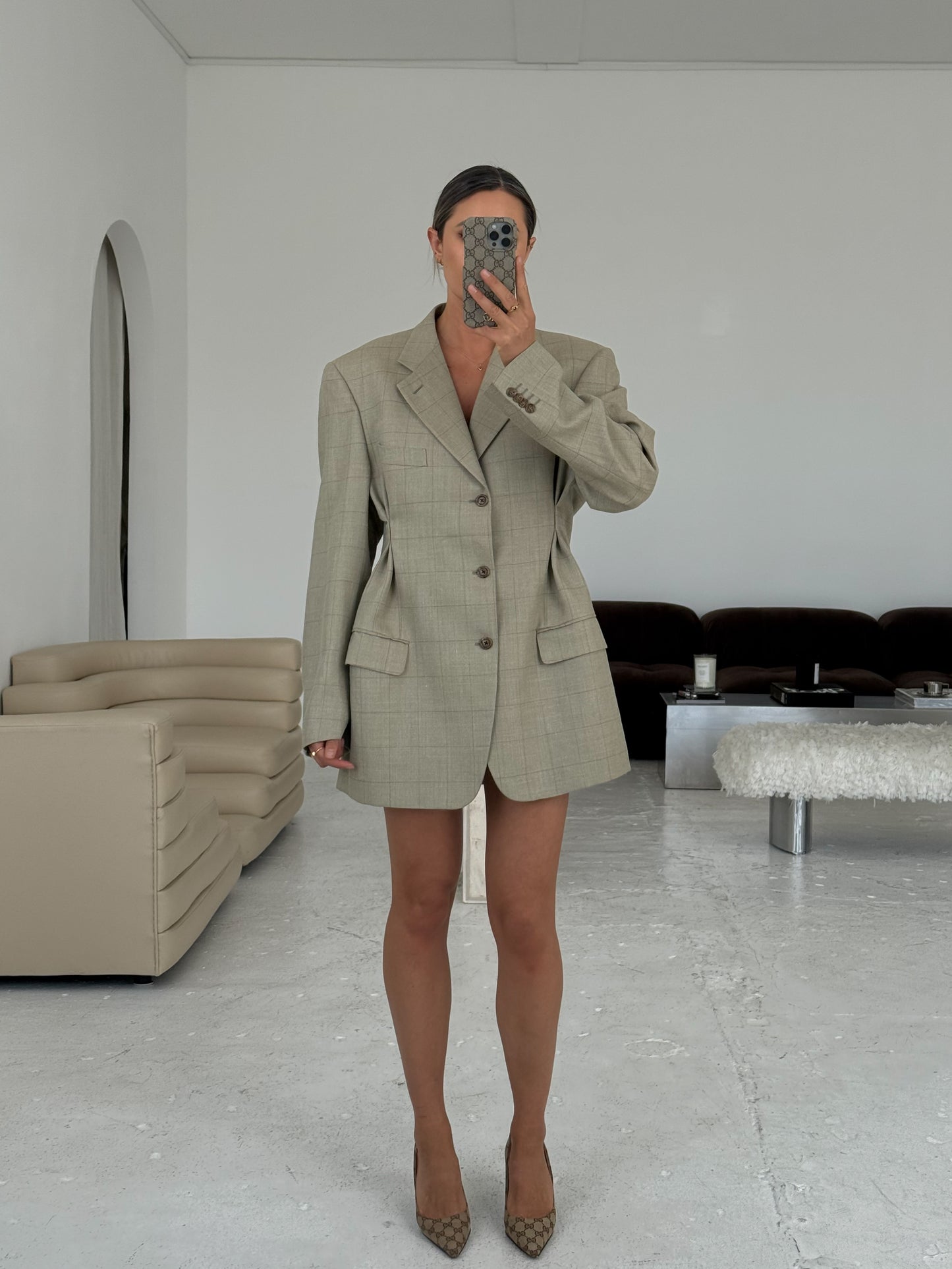 The Belgravia – Silk & Wool Blazer Dress