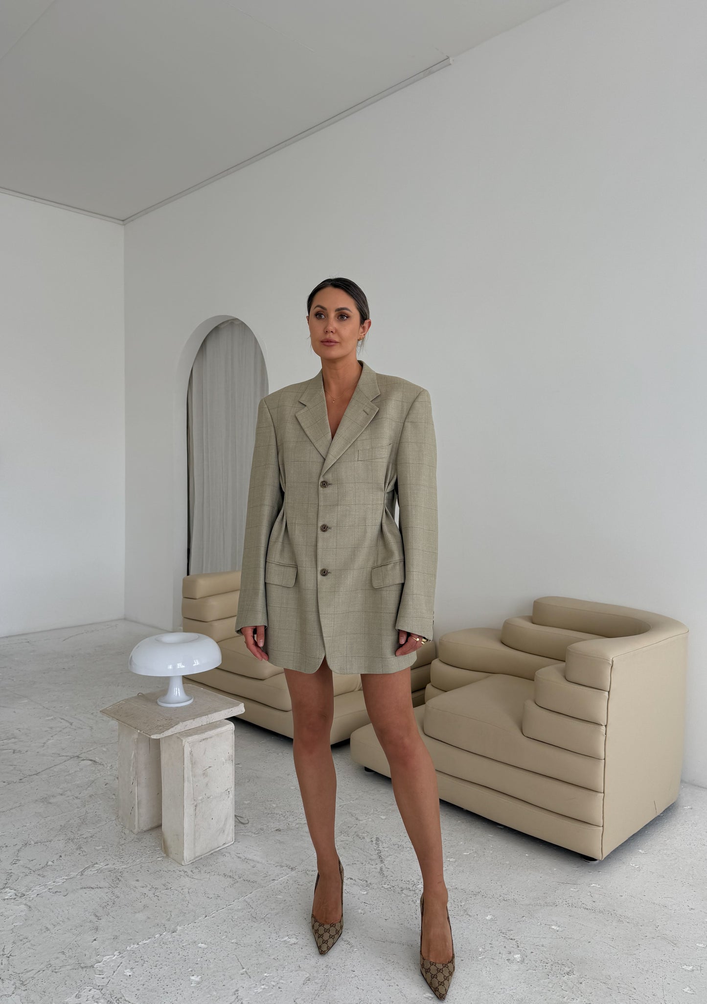 The Belgravia – Silk & Wool Blazer Dress