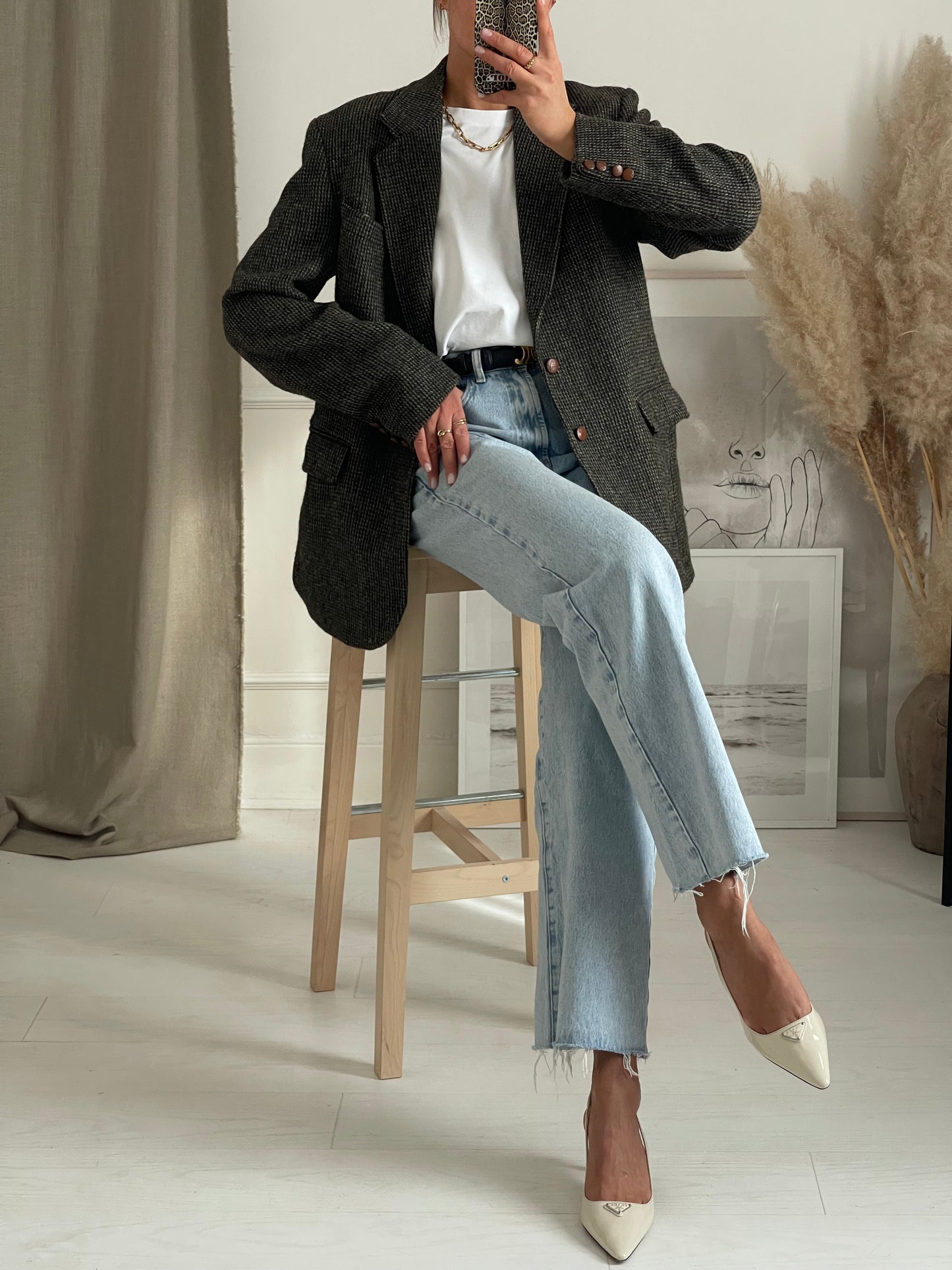Forest Green Tweed Blazer