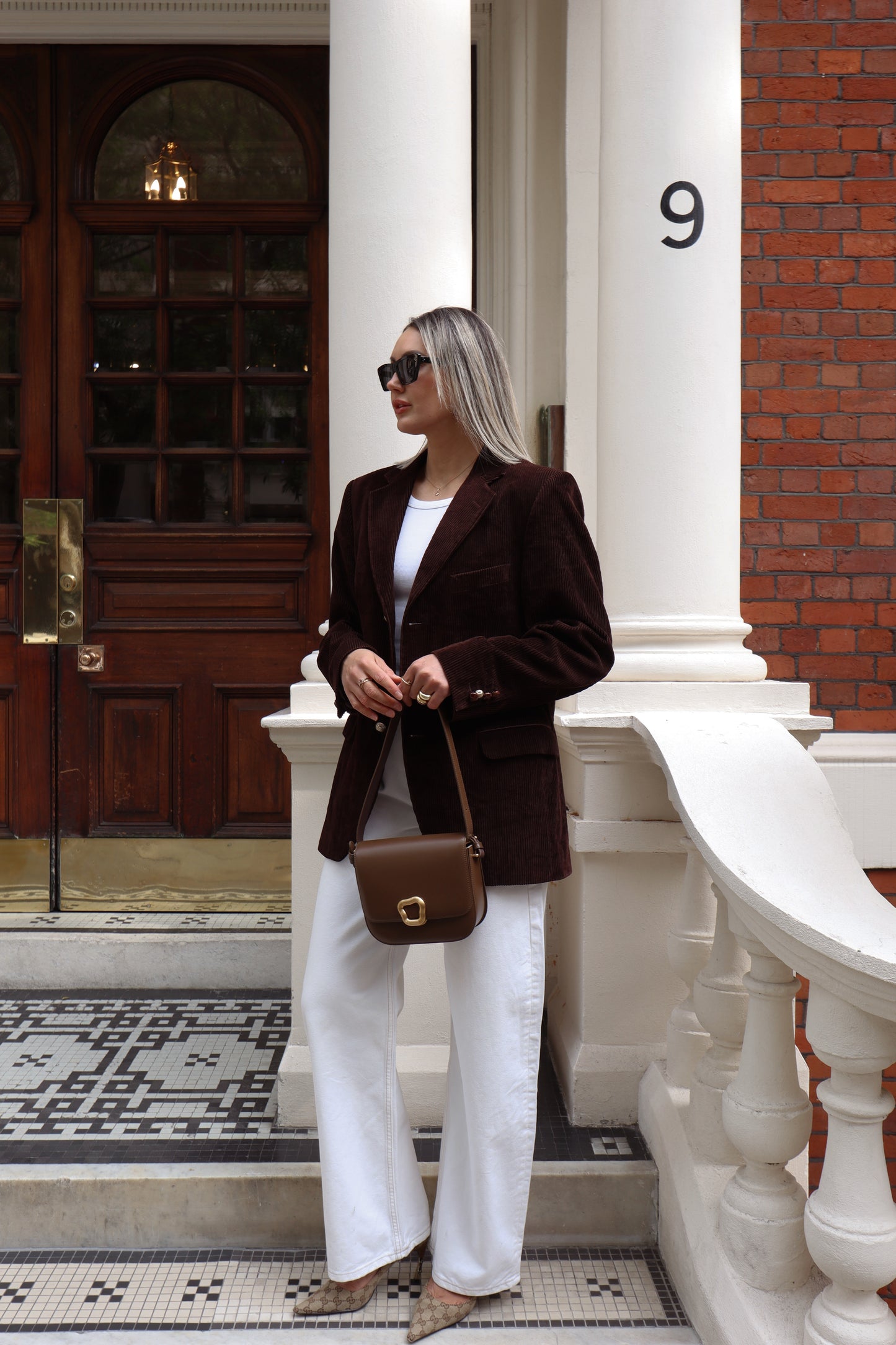 Chocolate Brown Corduroy Blazer