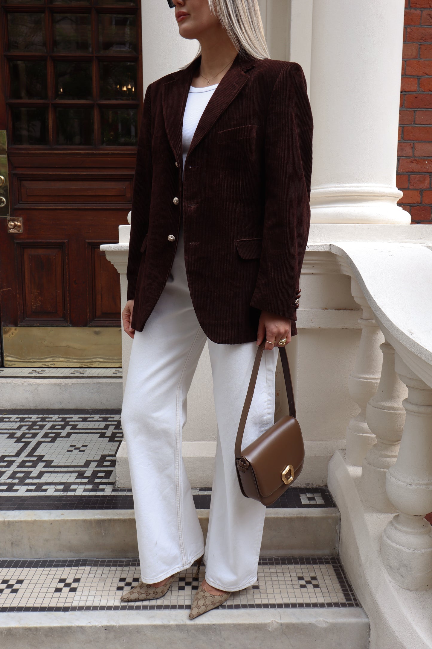 Chocolate Brown Corduroy Blazer