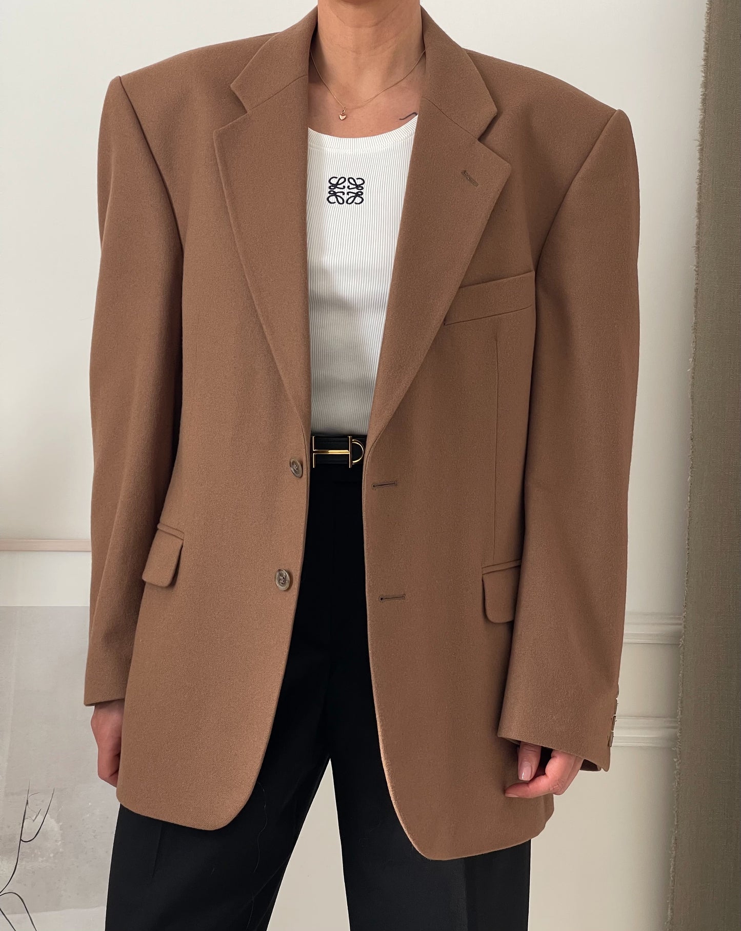 Oversized Camel Blazer