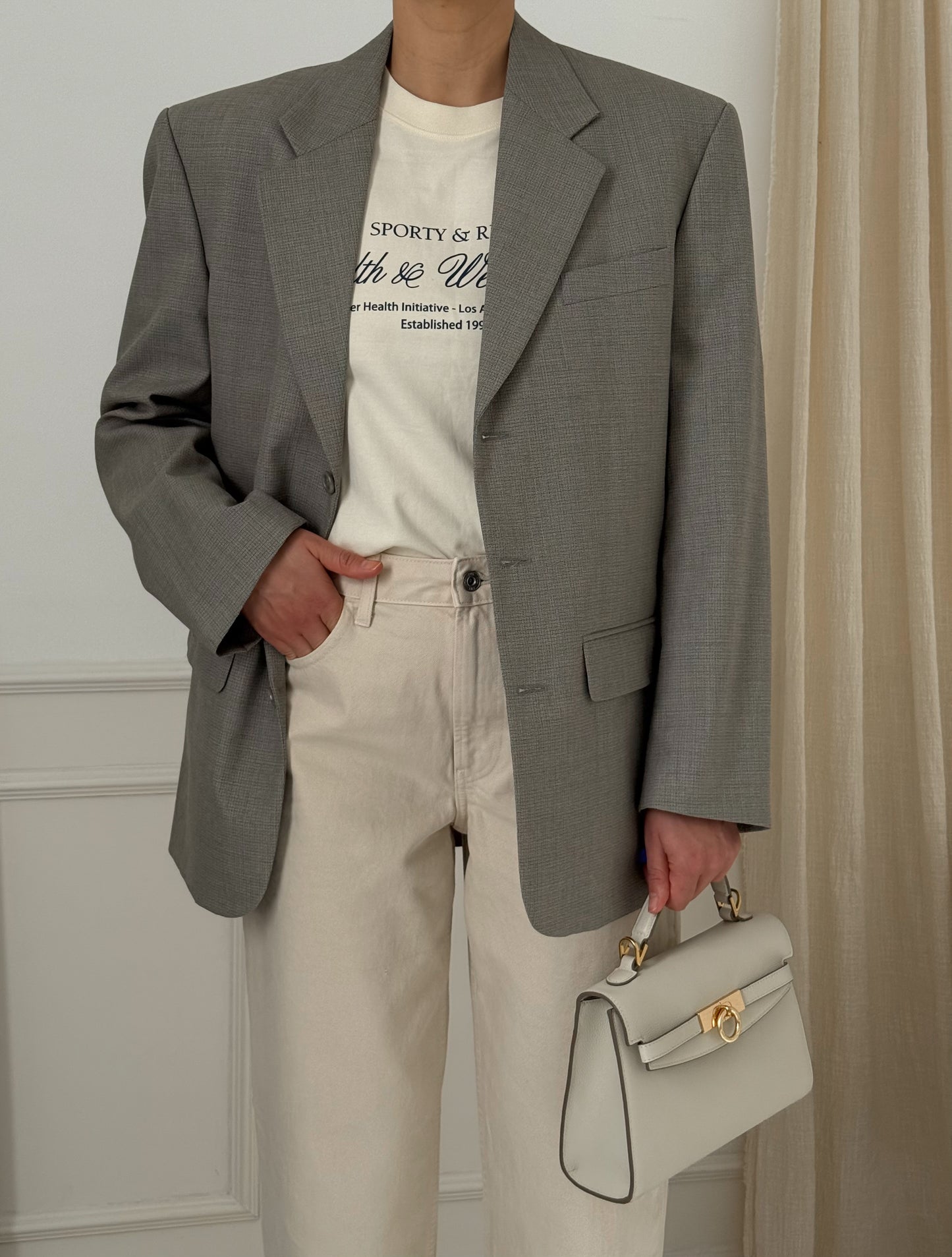 Oversized Grey Blazer