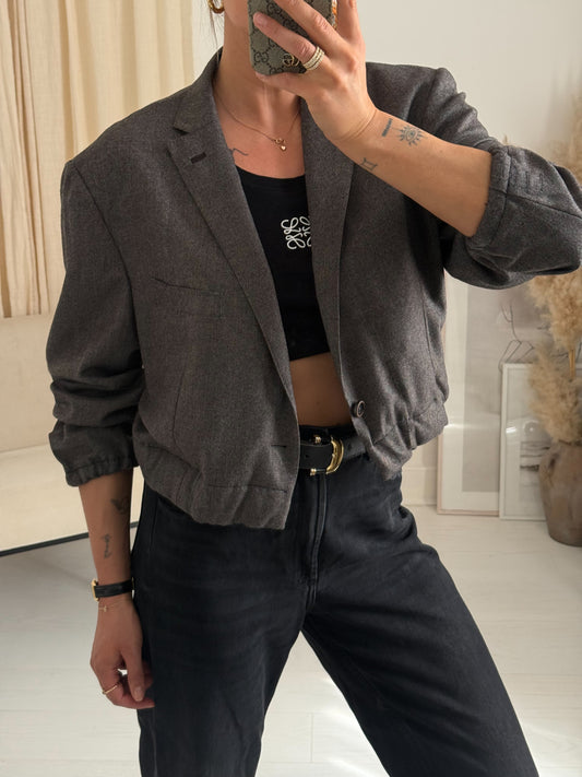 Balmain Vintage Reworked Cropped Blazer