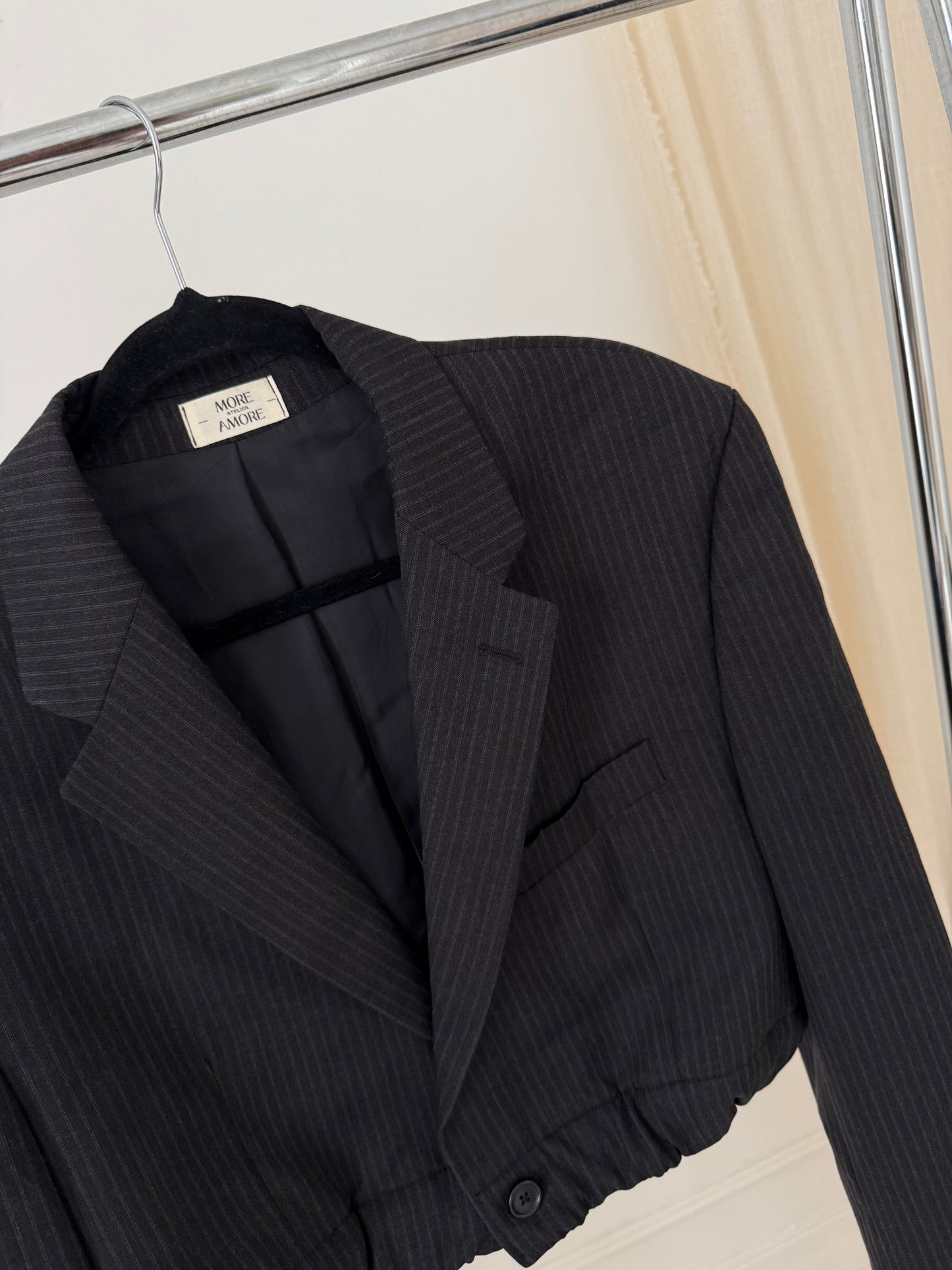 Vintage Ralph Lauren Reworked Cropped Blazer Bomber
