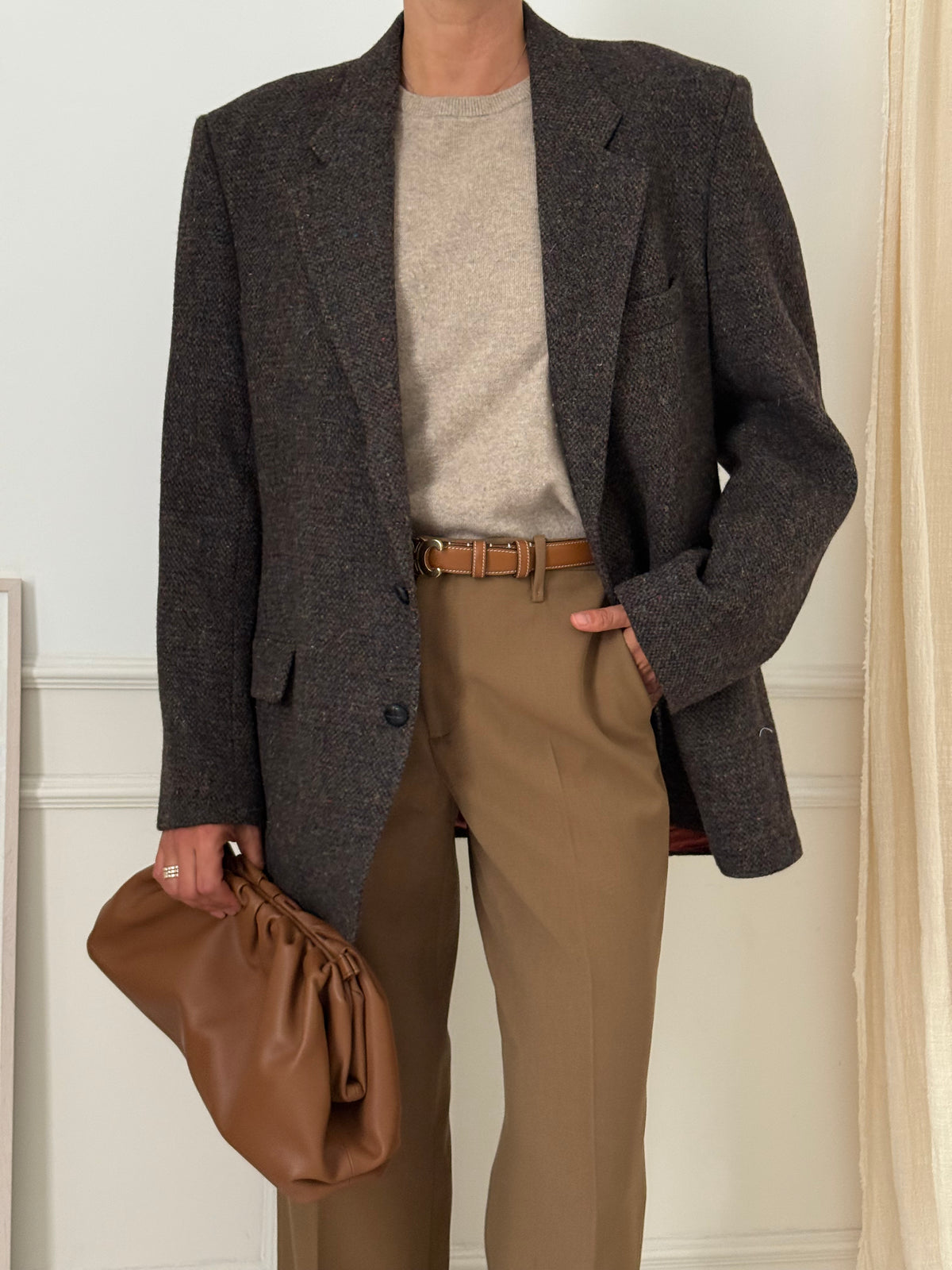 Brown Tweed Blazer