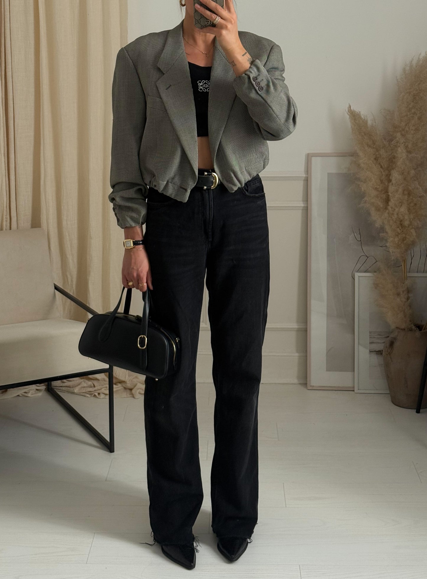 Giorgio Armani Vintage Reworked Cropped Blazer