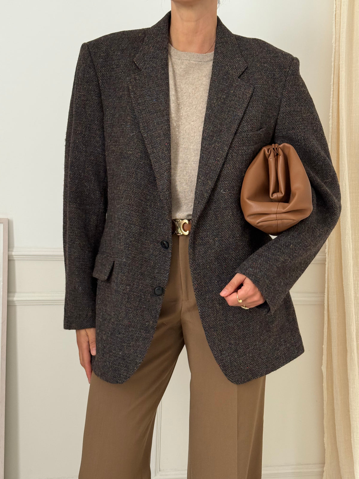 Brown Tweed Blazer