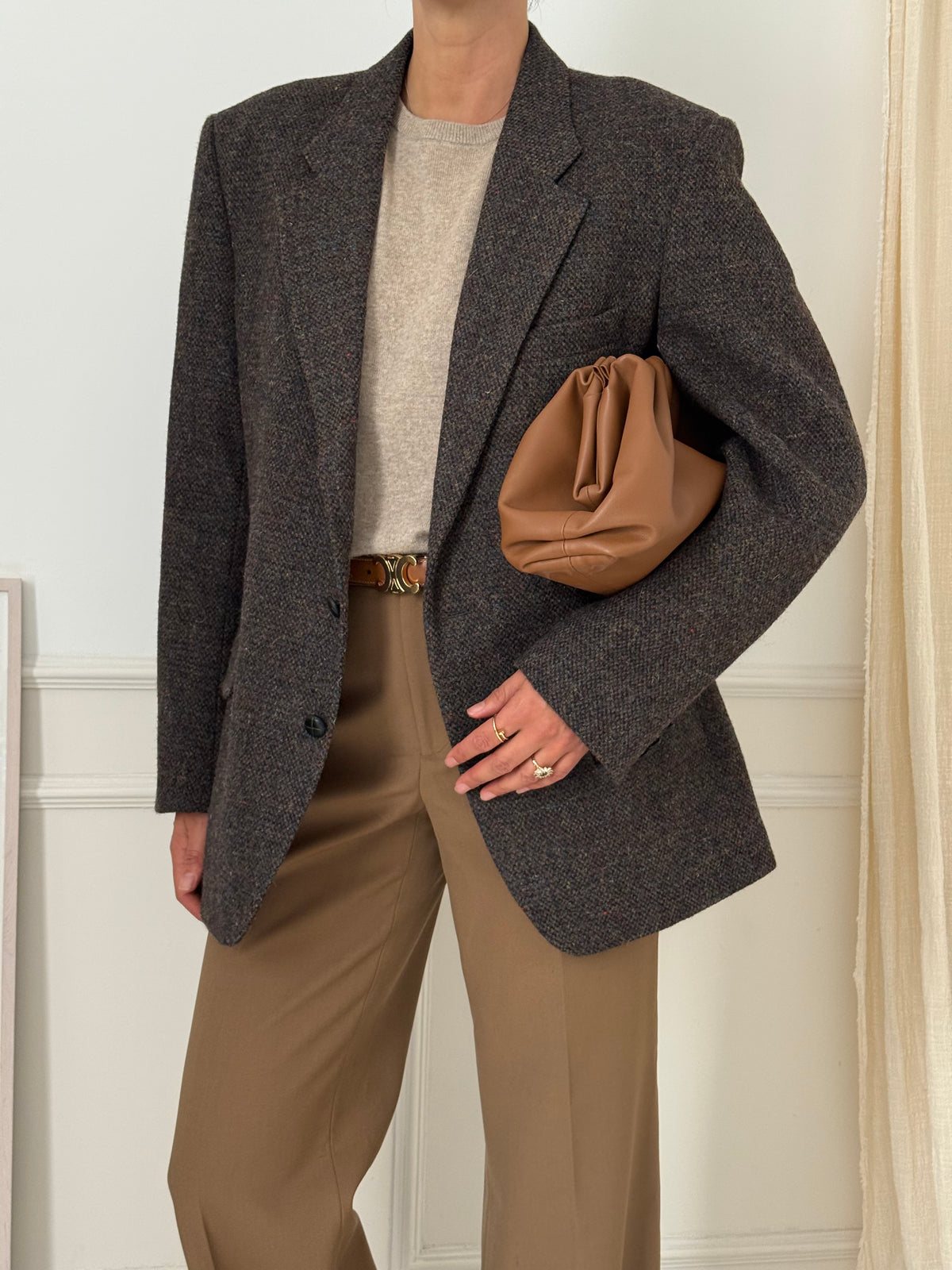 Brown Tweed Blazer