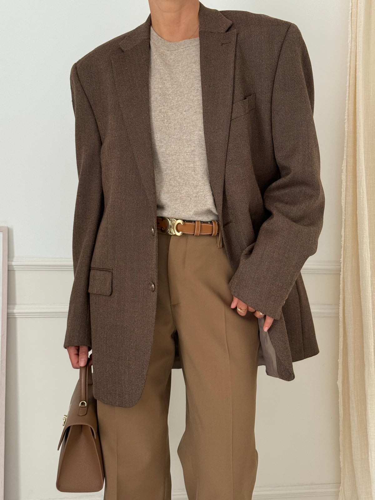 Vintage Chap’s 100% Wool Oversized Blazer