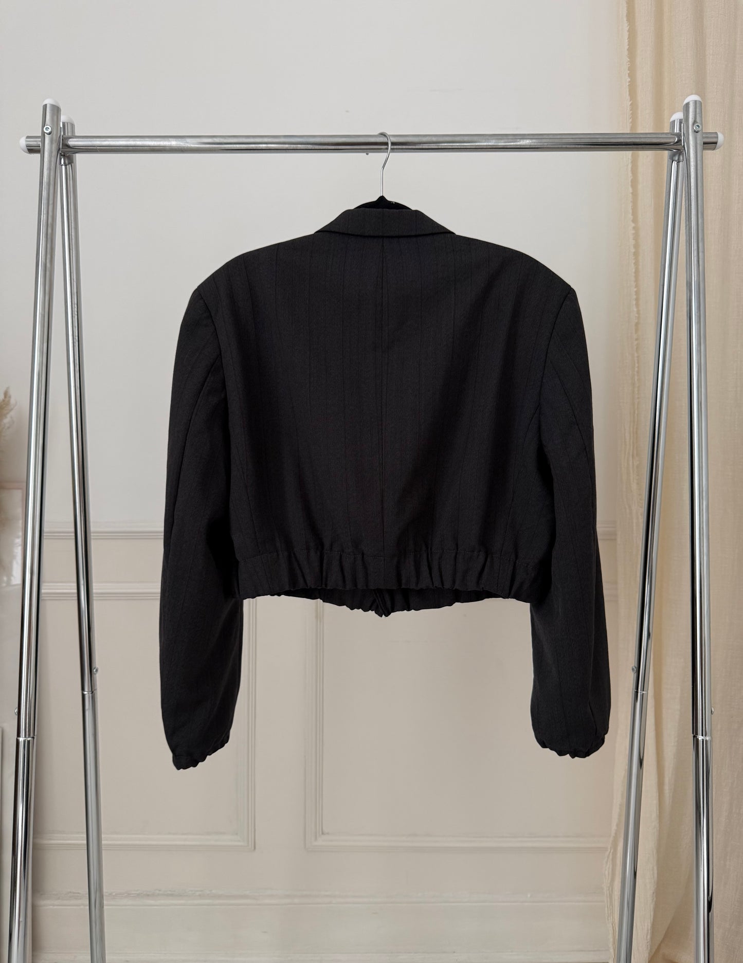 Vintage Hugo Boss Reworked Cropped Blazer Bomber