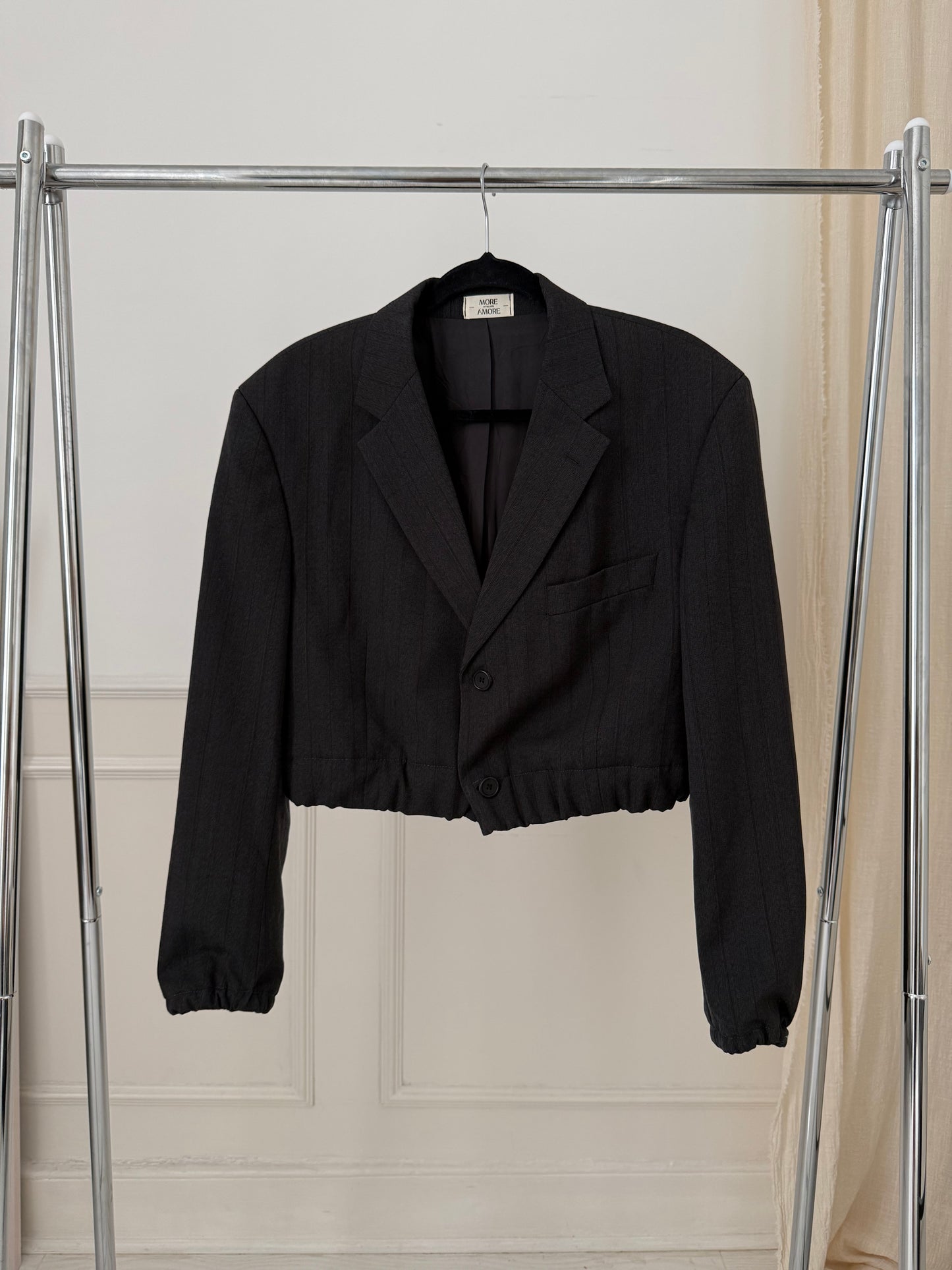 Vintage Hugo Boss Reworked Cropped Blazer Bomber