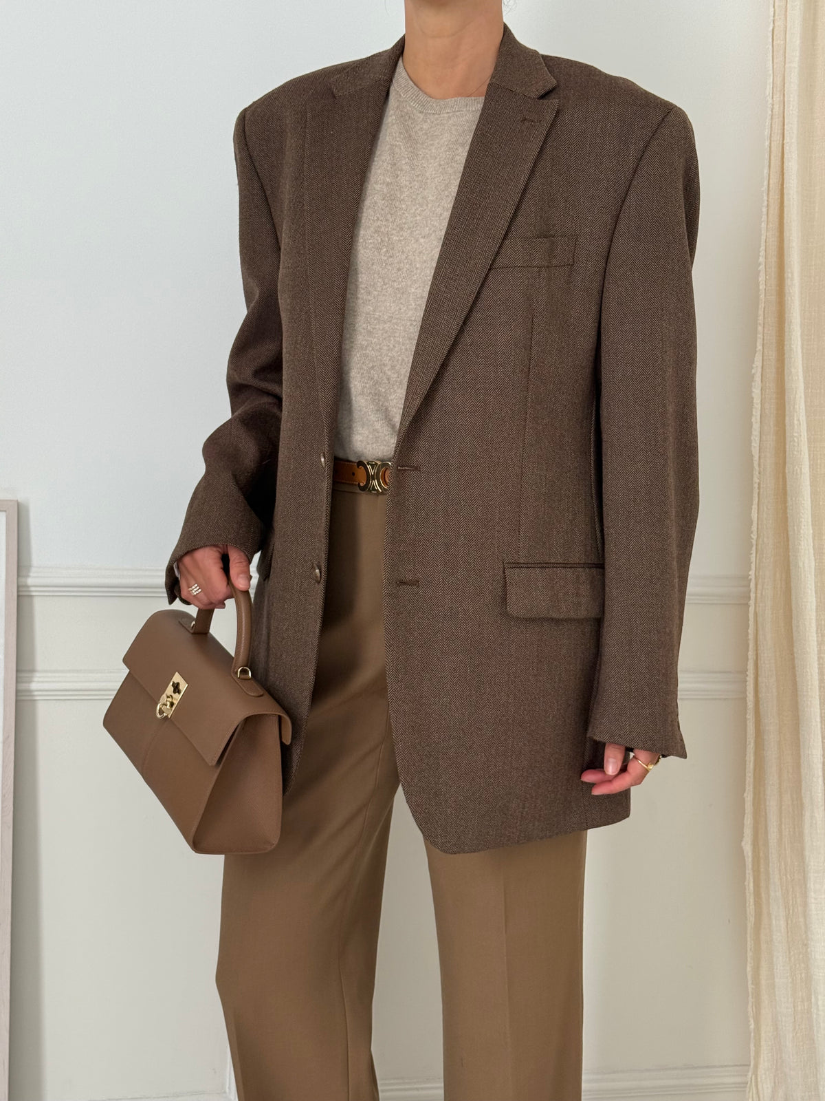 Vintage Chap’s 100% Wool Oversized Blazer