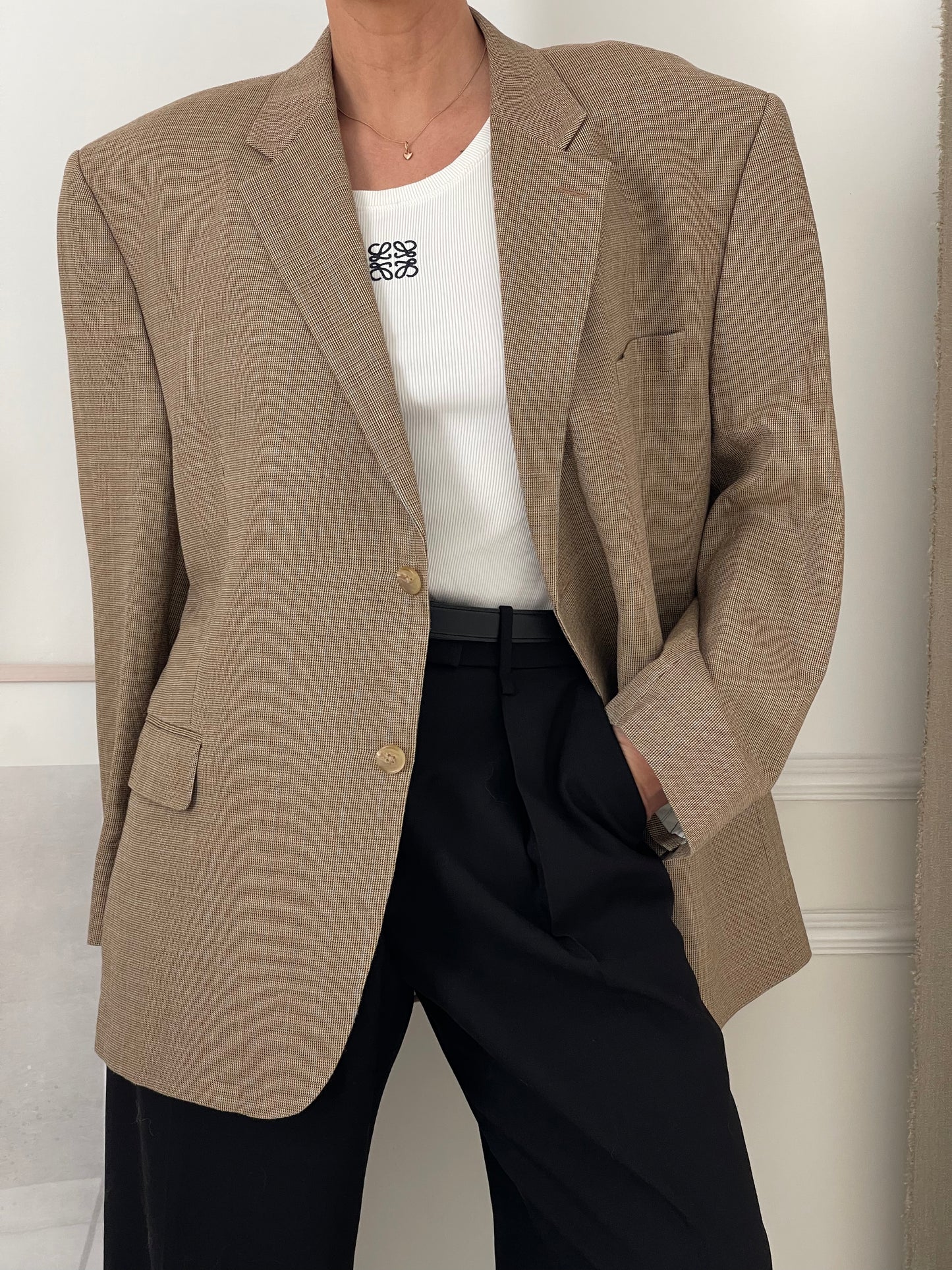 Oversized Beige Blazer