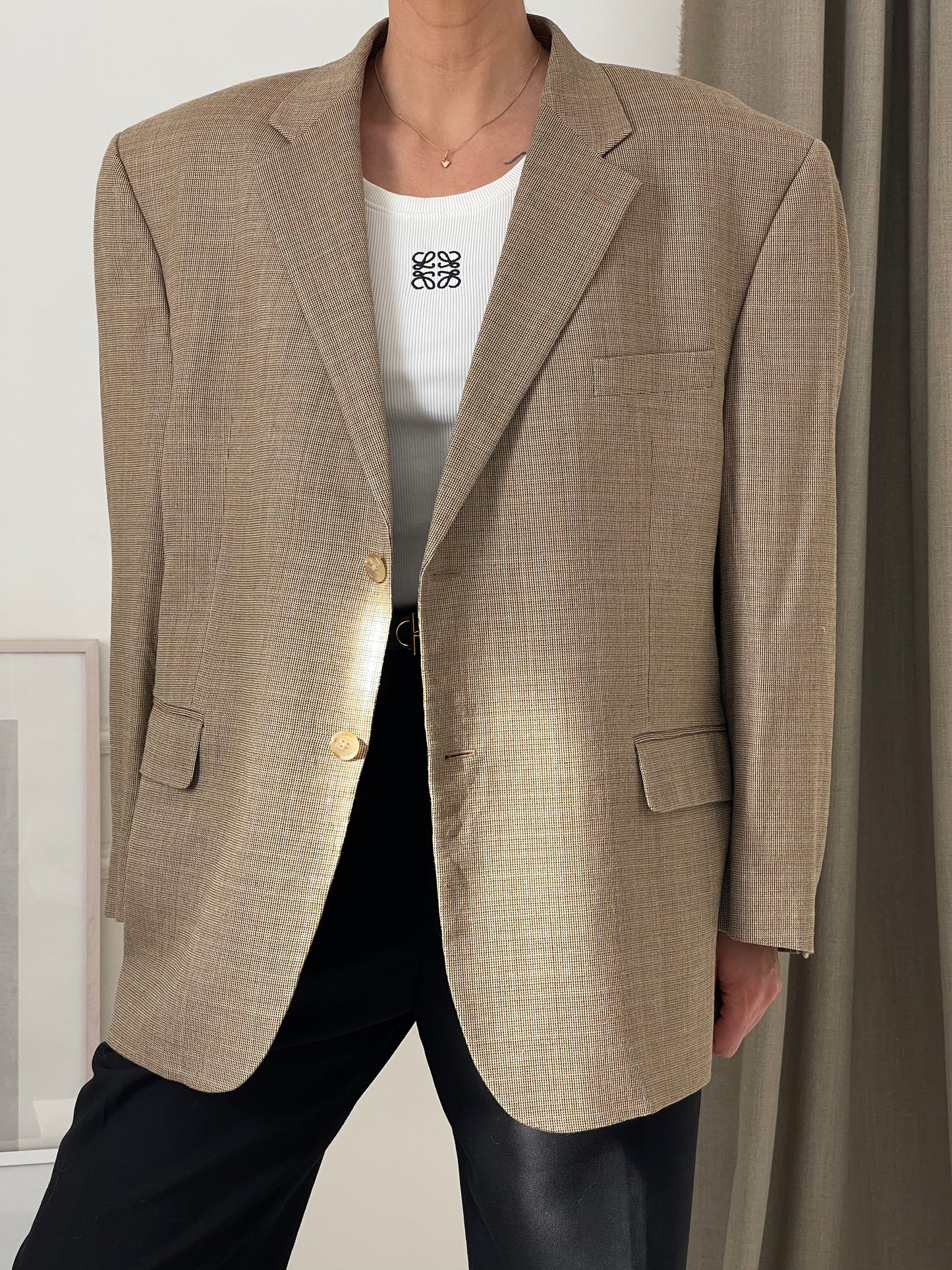 Oversized Beige Blazer