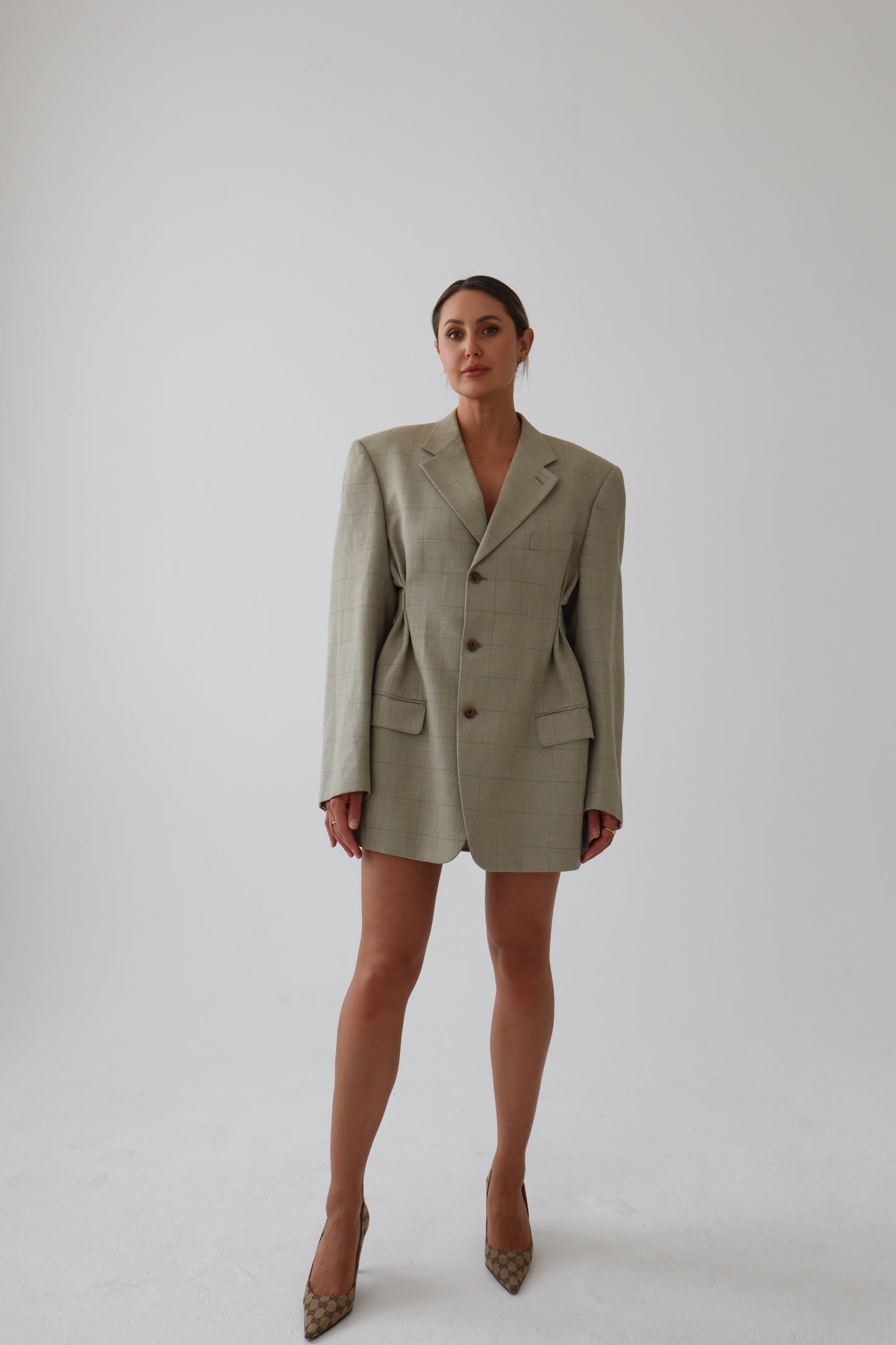 The Belgravia – Silk & Wool Blazer Dress