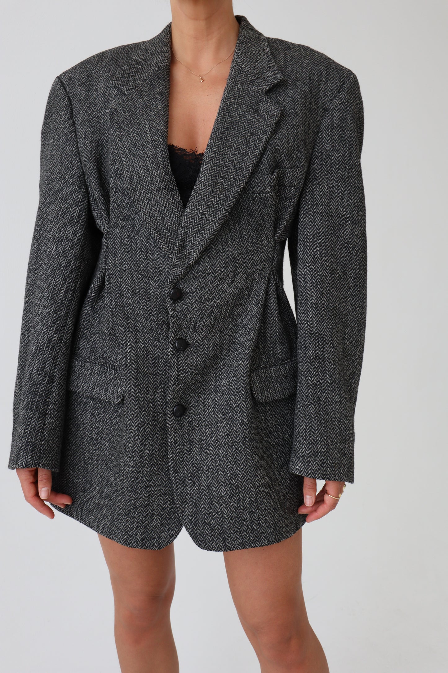 The Mayfair - Herringbone Blazer Dress
