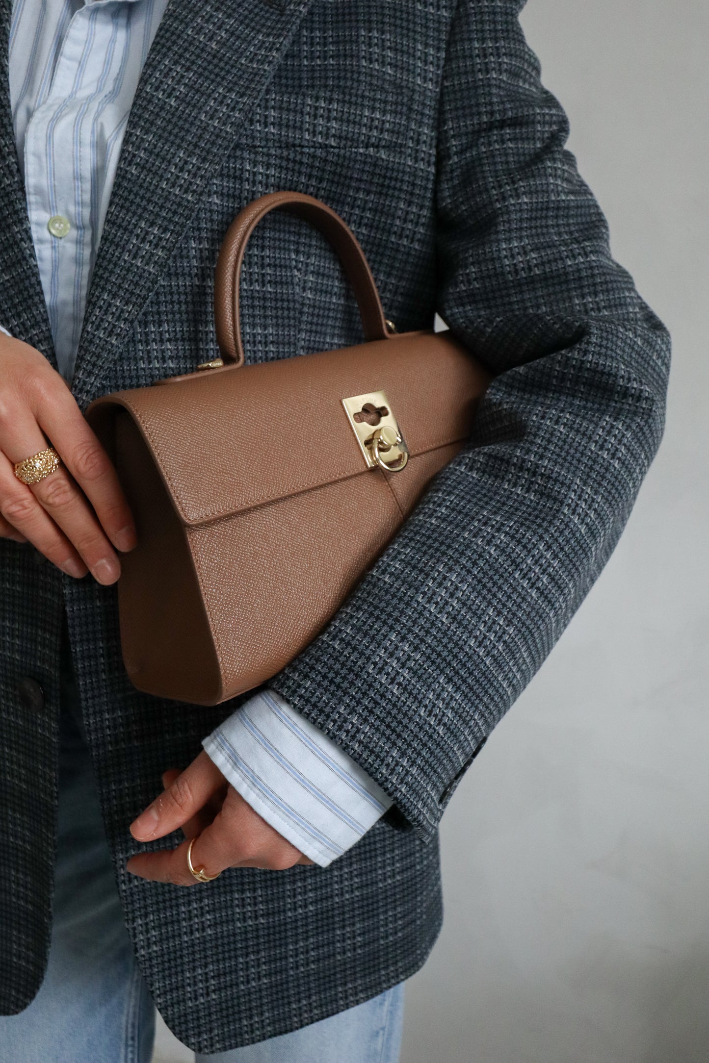 Vintage Checked Blue Blazer