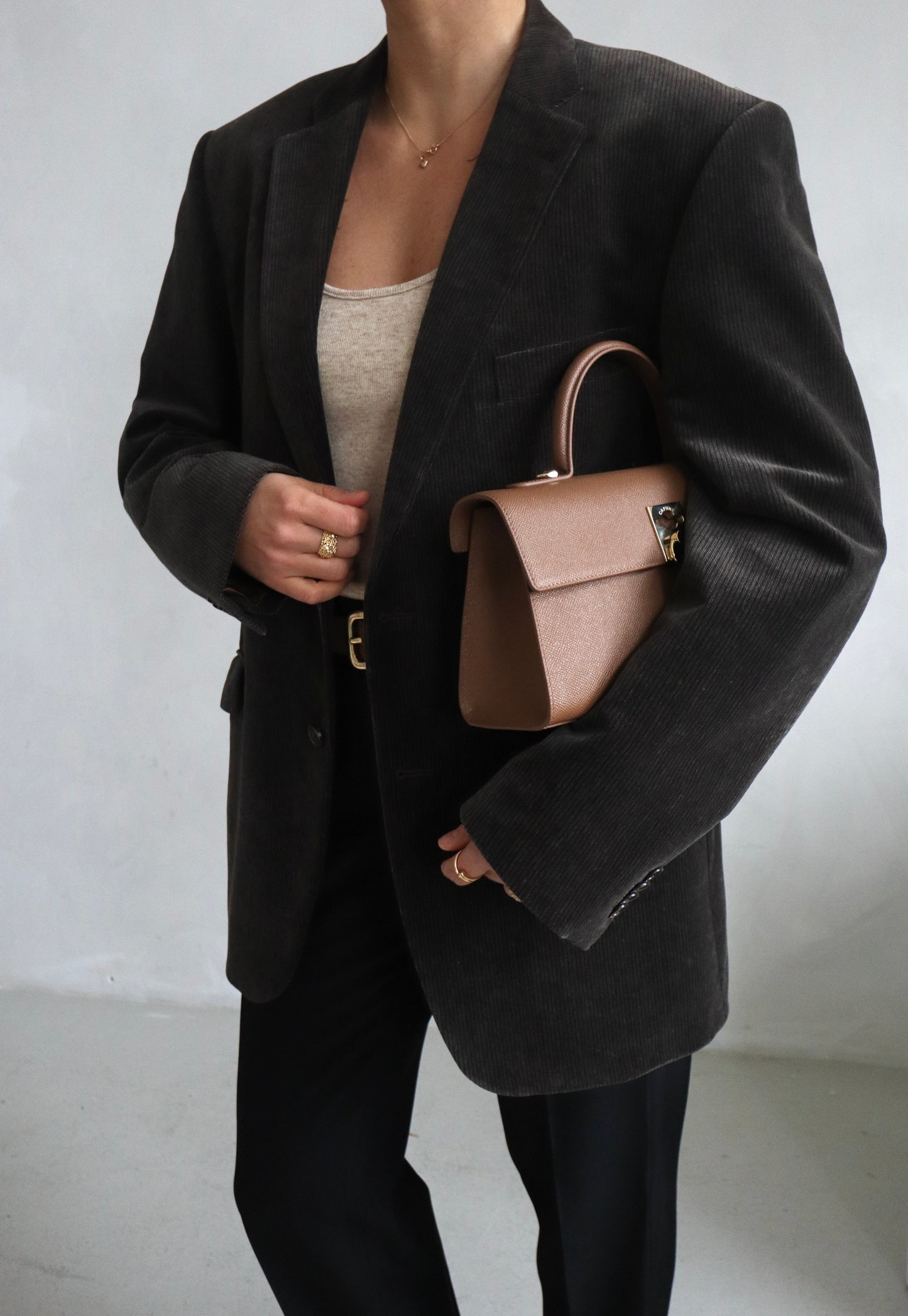 Vintage Oversized Velvet Blazer