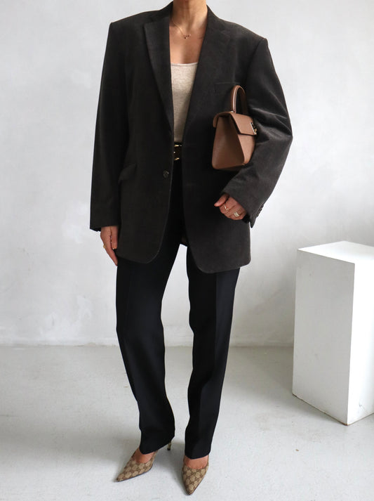 Vintage Oversized Velvet Blazer