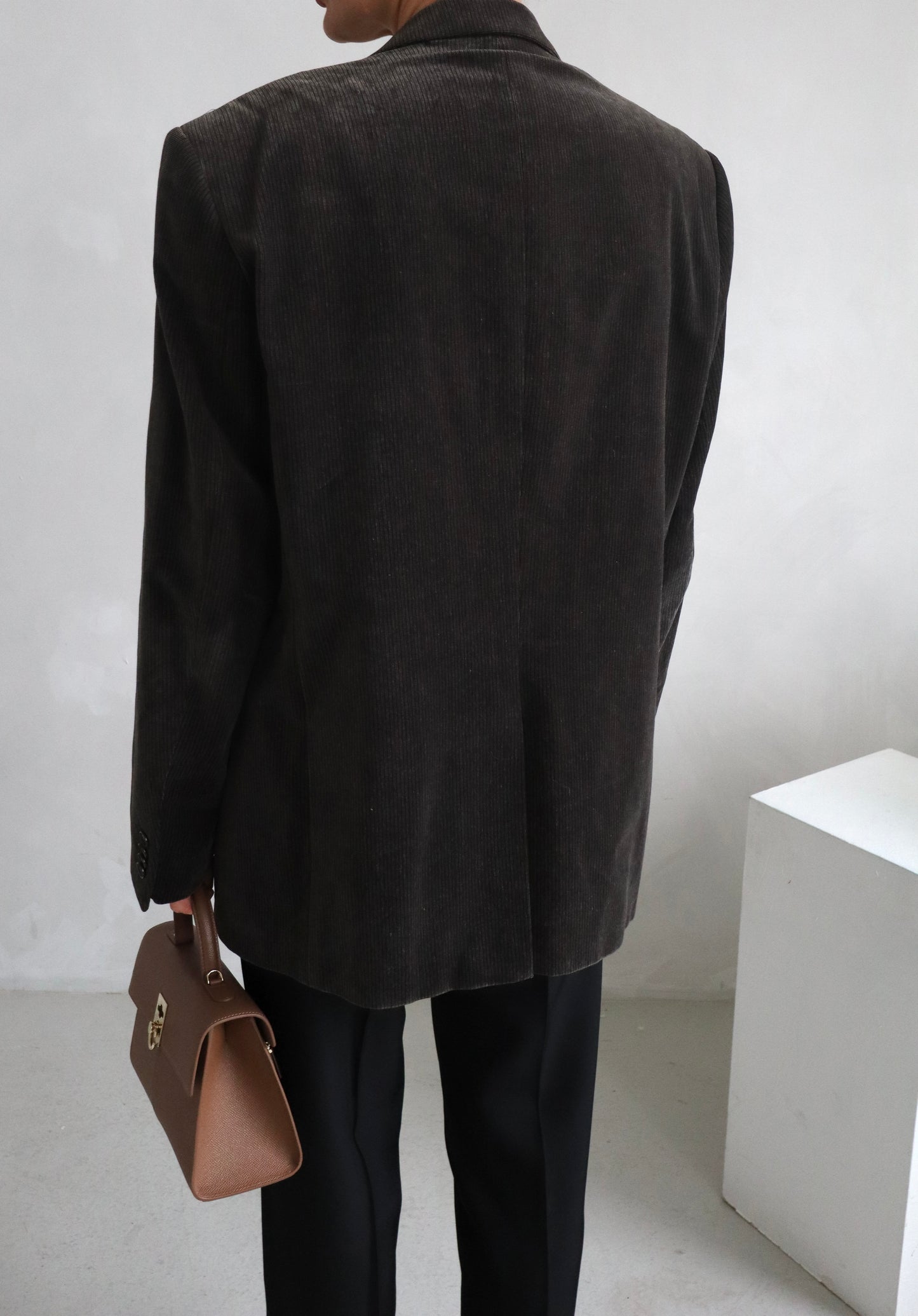 Vintage Oversized Velvet Blazer