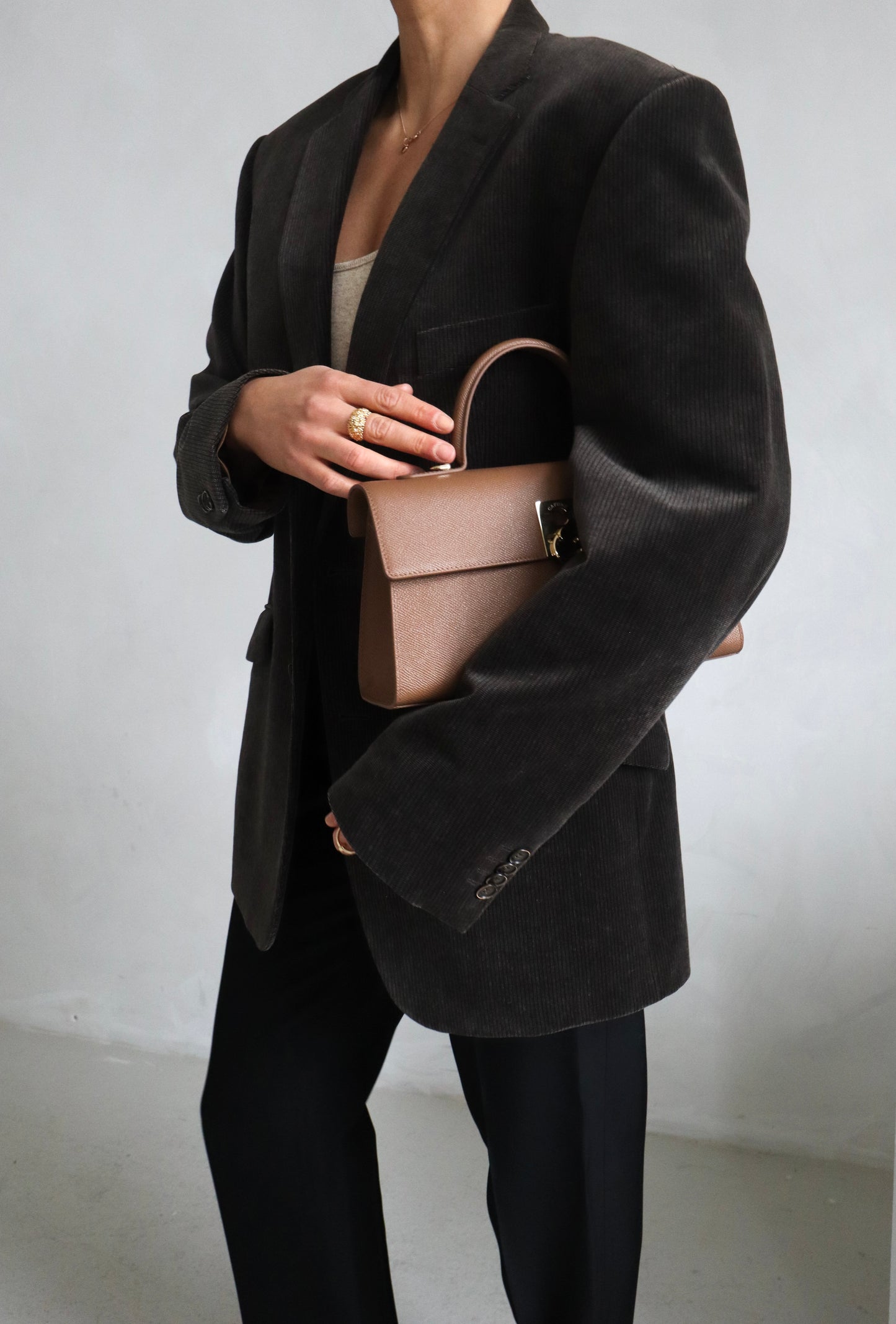 Vintage Oversized Velvet Blazer