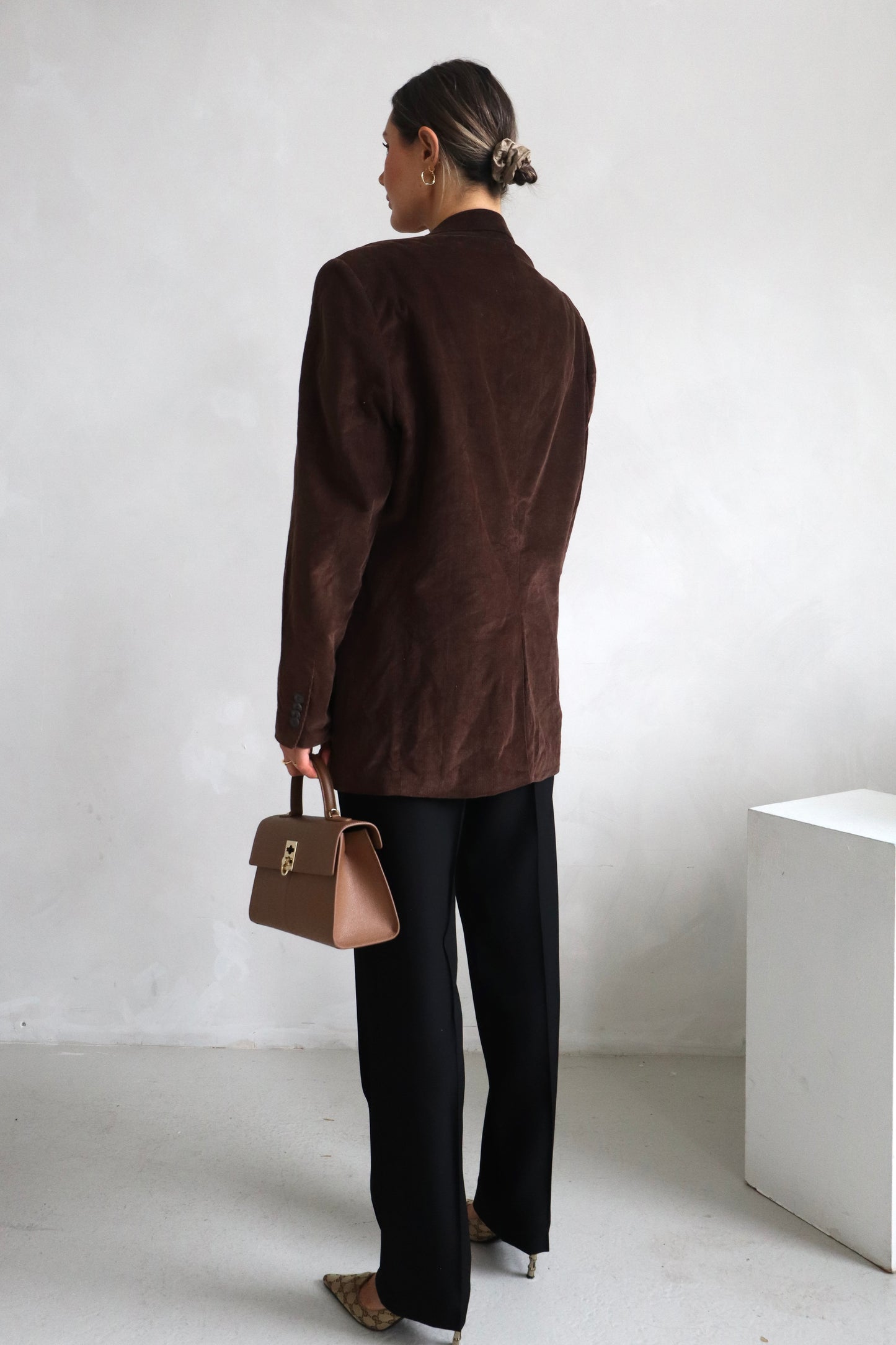 Vintage Chocolate Brown Blazer