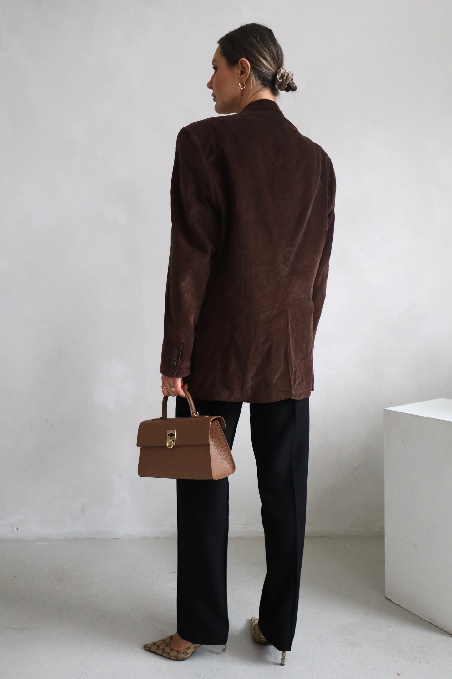 Vintage Chocolate Brown Blazer