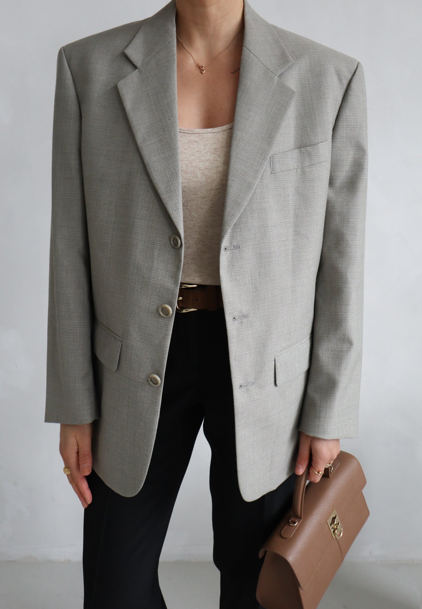 Oversized Grey Blazer