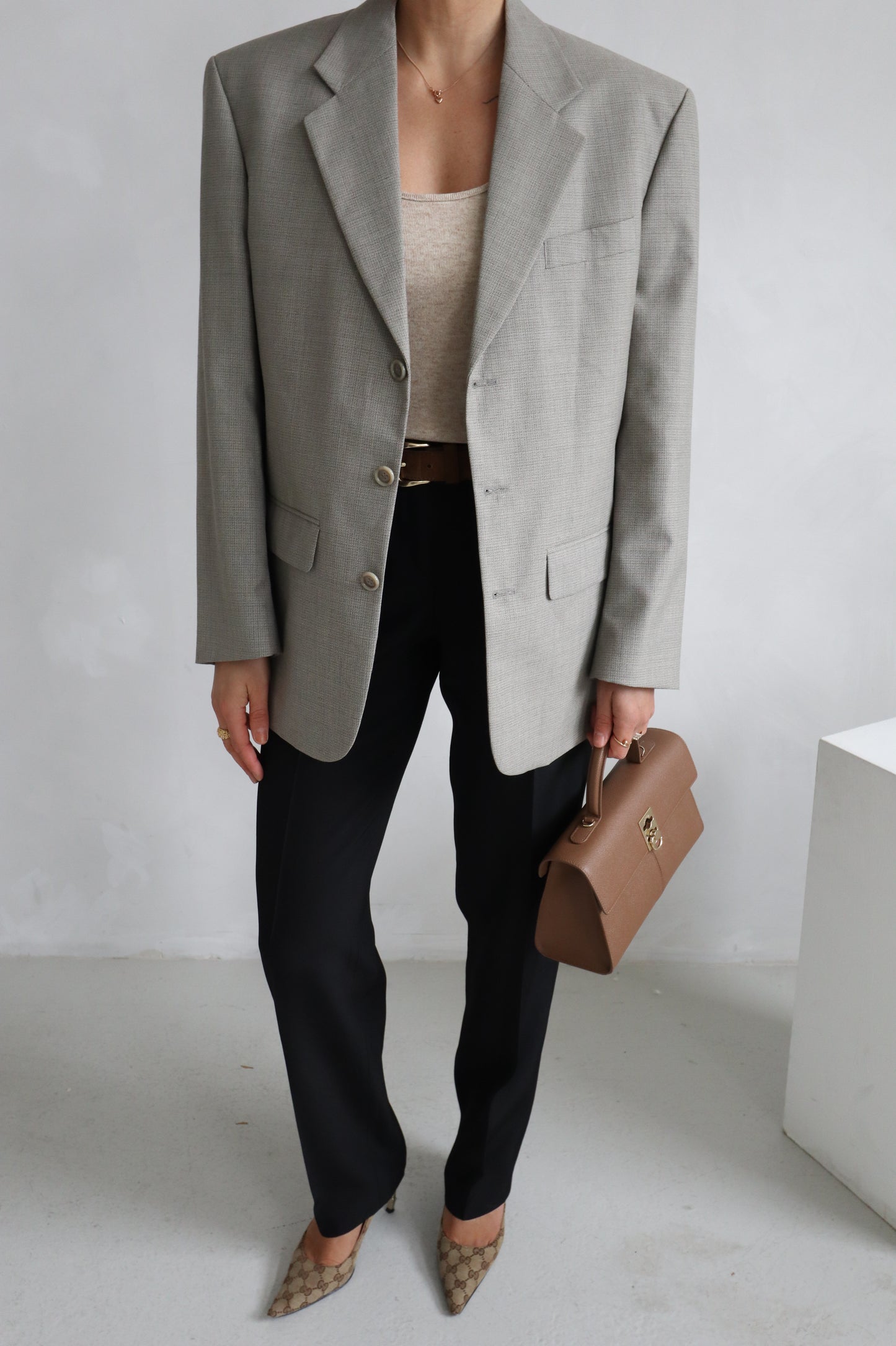 Oversized Grey Blazer
