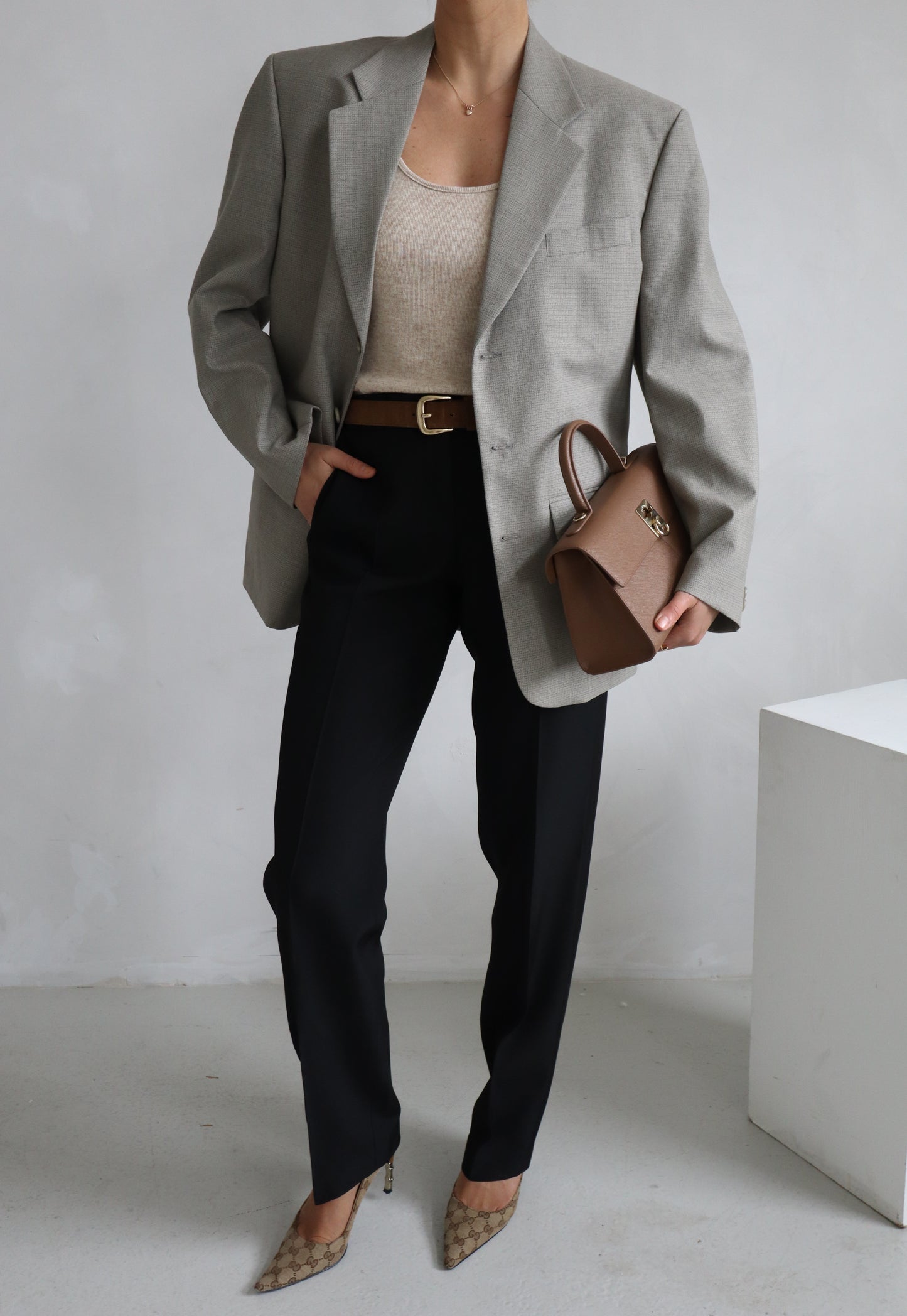 Oversized Grey Blazer