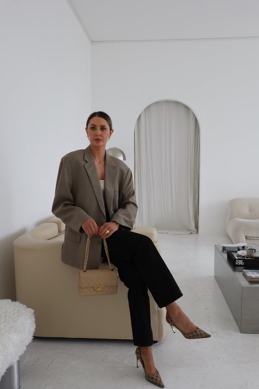 Oversized Vintage Khaki Blazer