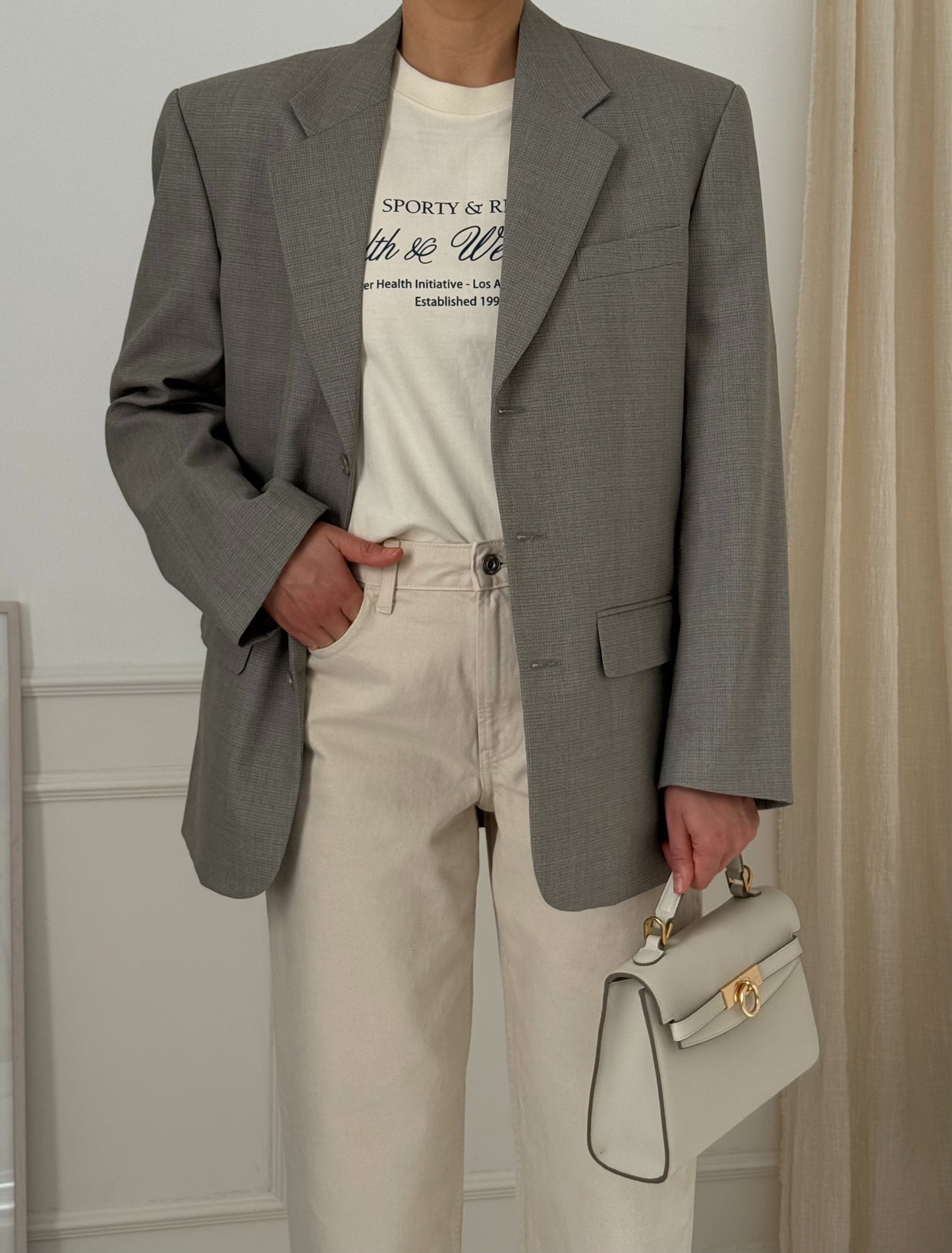 Oversized Grey Blazer