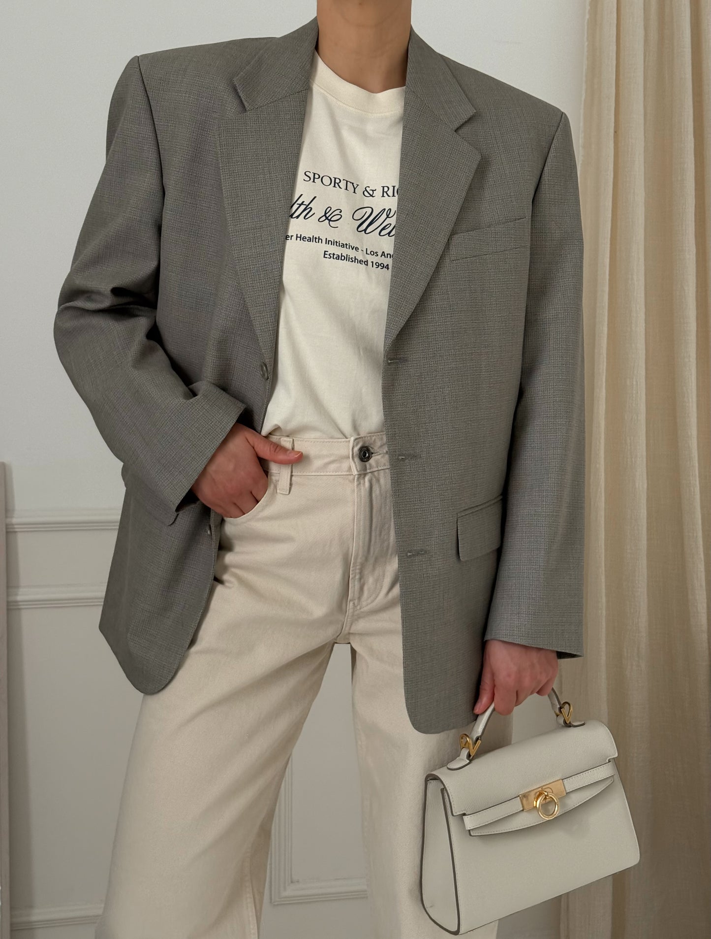 Oversized Grey Blazer
